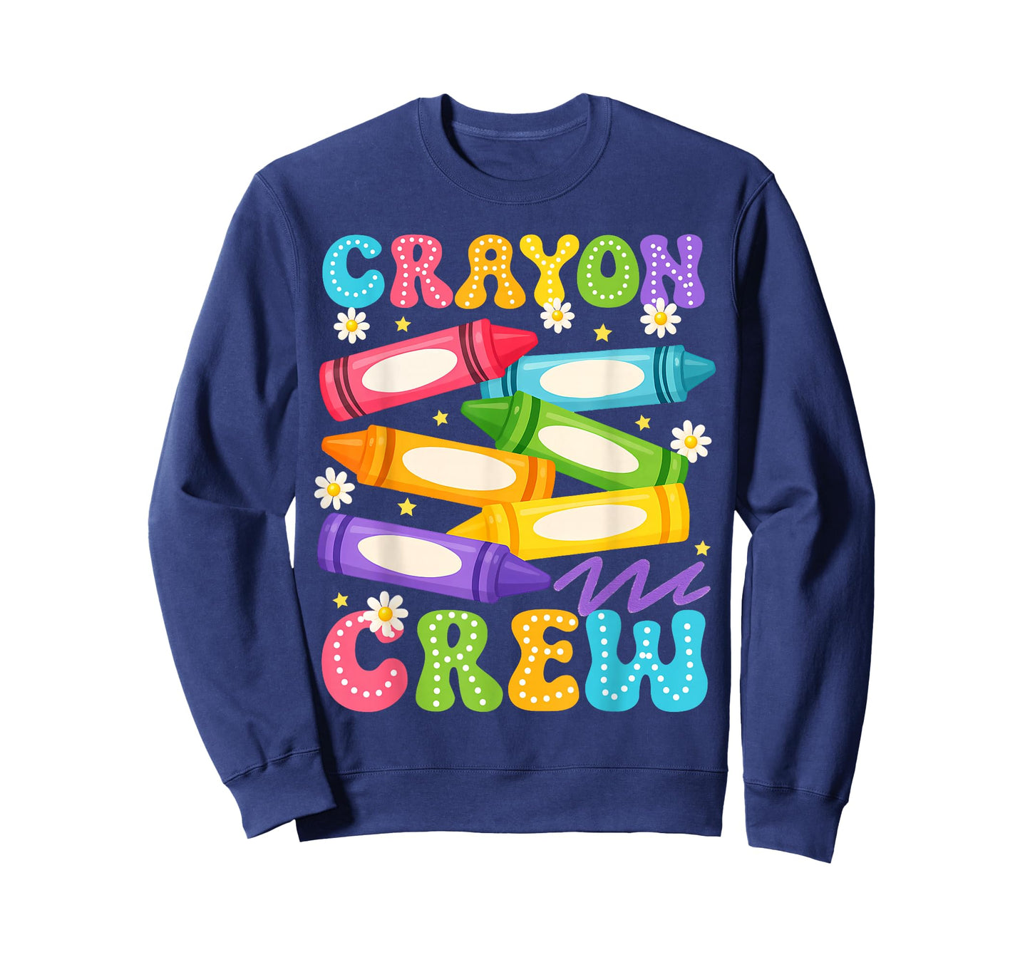Crayon Crew Coloring Artistic Drawing Color Men Women T-Shirt