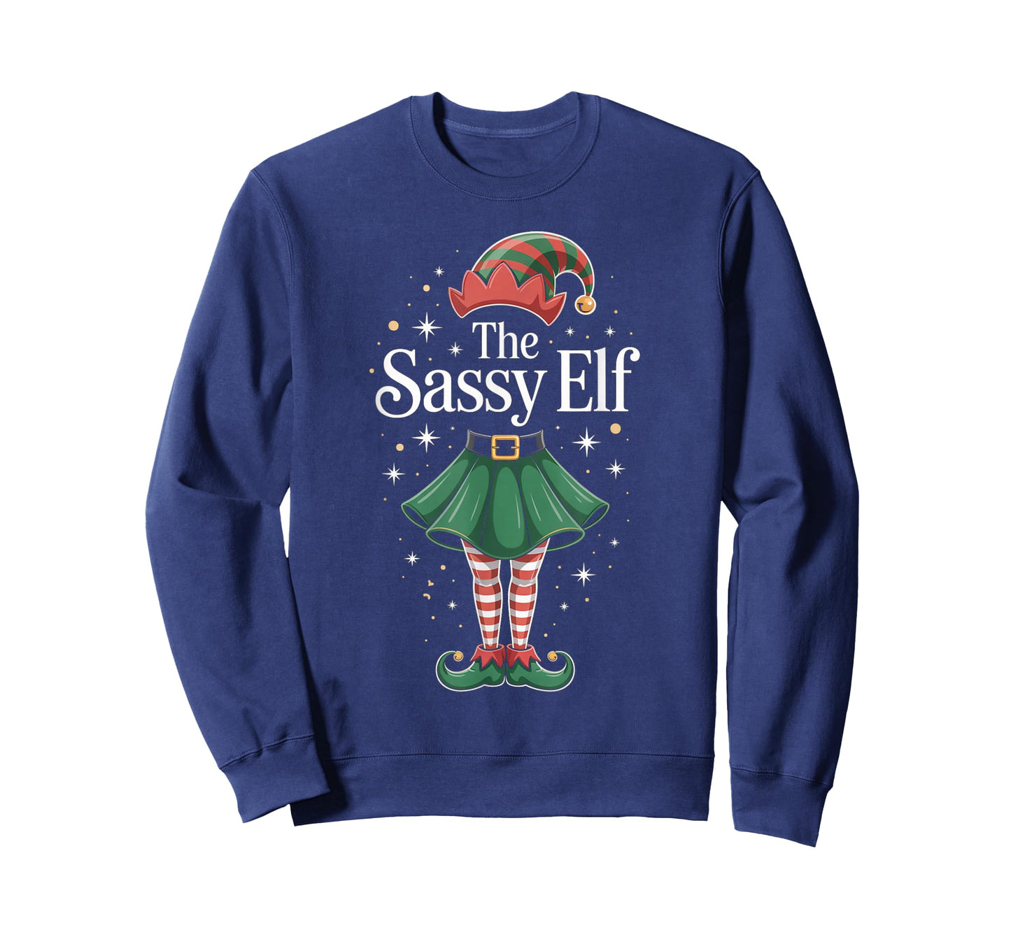 The Sassy Elf Funny Christmas Holiday 2026 Women Girl Kids T-Shirt