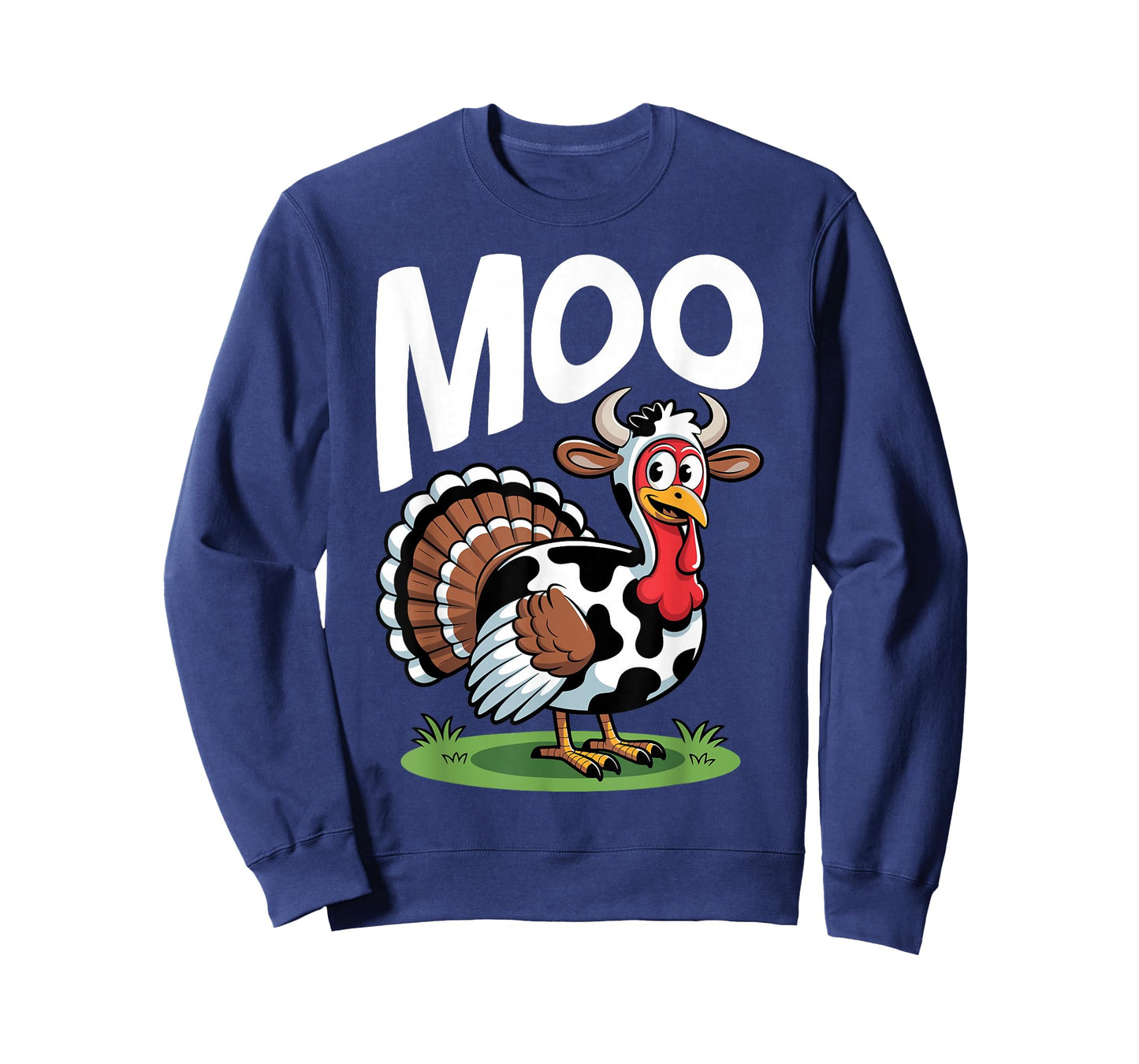 Turkey Moo Funny Thanksgiving Turkey Face Autumn T-Shirt