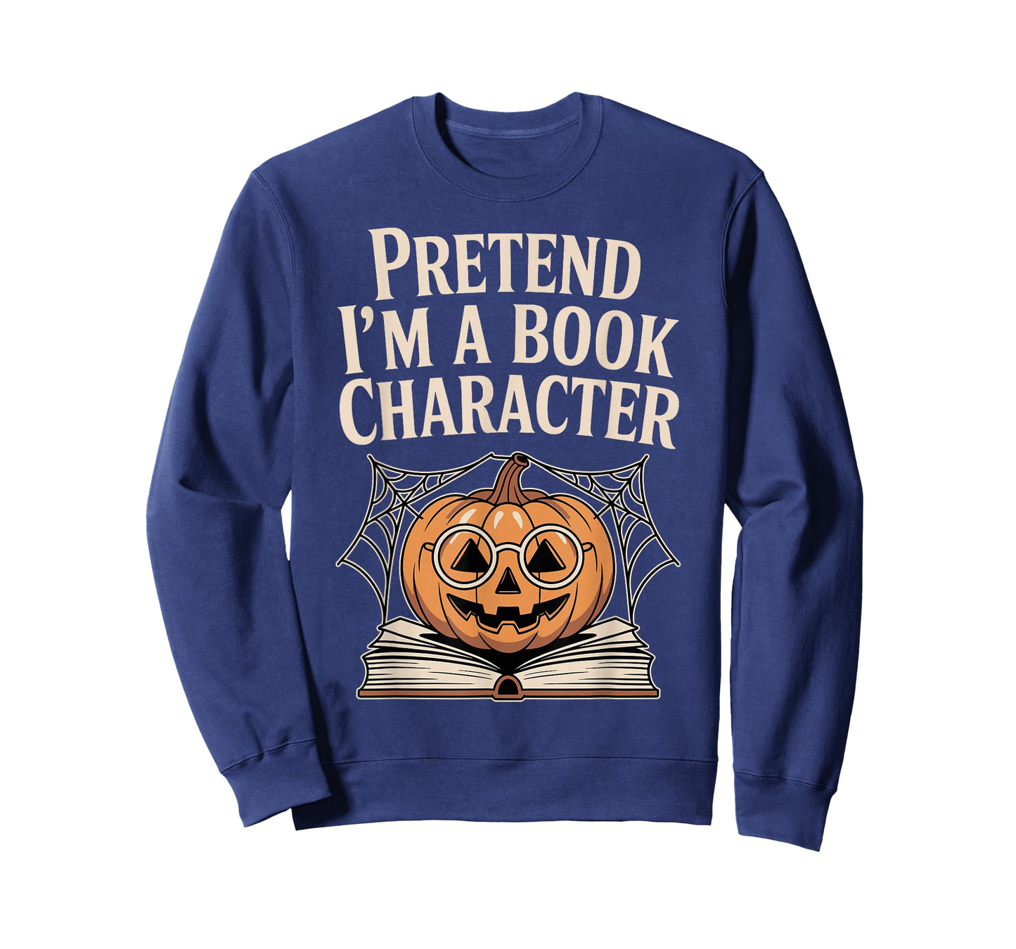 Pretend I'm A Book Character Costumes Kids Halloween Pumpkin T-Shirt