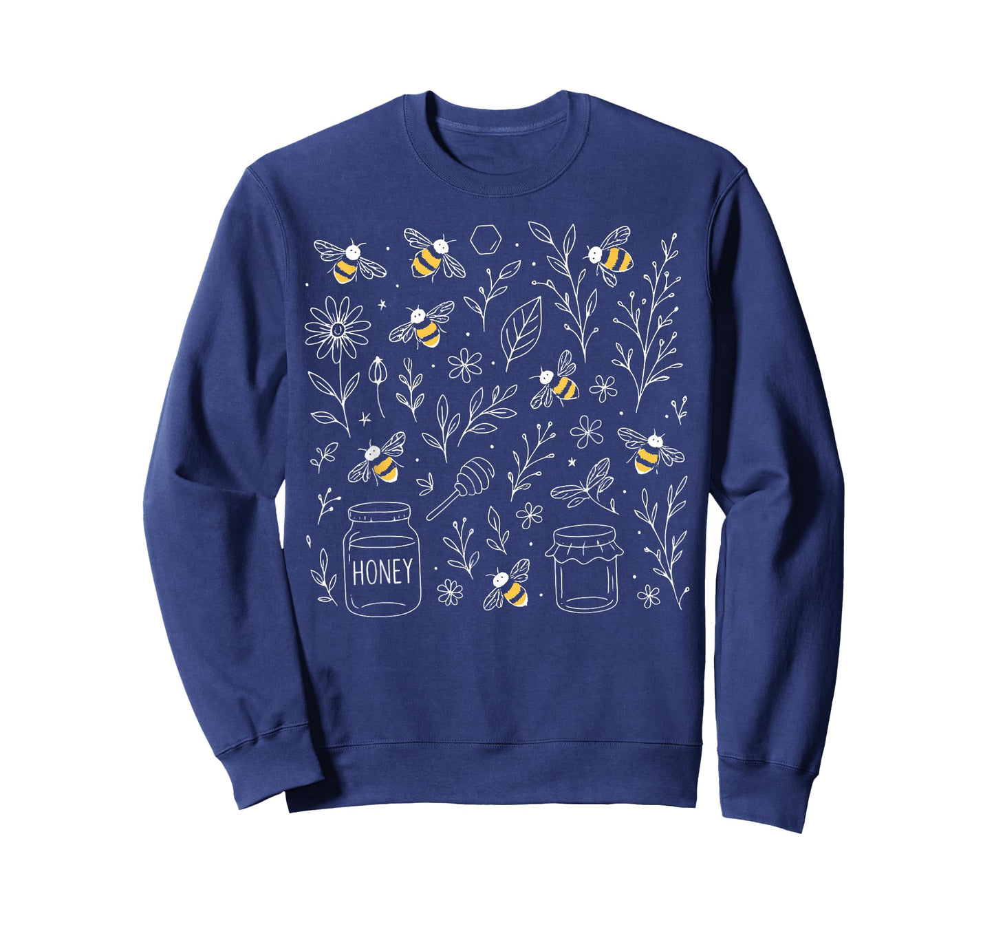 Vintage Wildflower Bee Honeycomb Beekeeping Bee Lovers Women T-Shirt