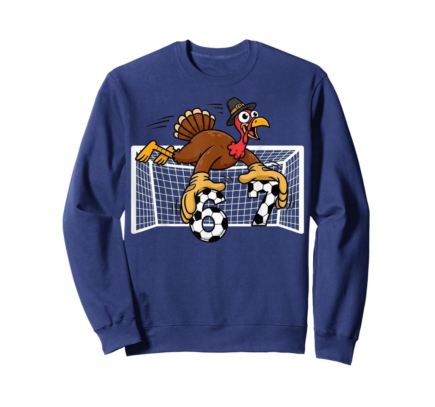 Turkey Goalie Soccer 67 Six Seven Boys Thanksgiving T-Shirt
