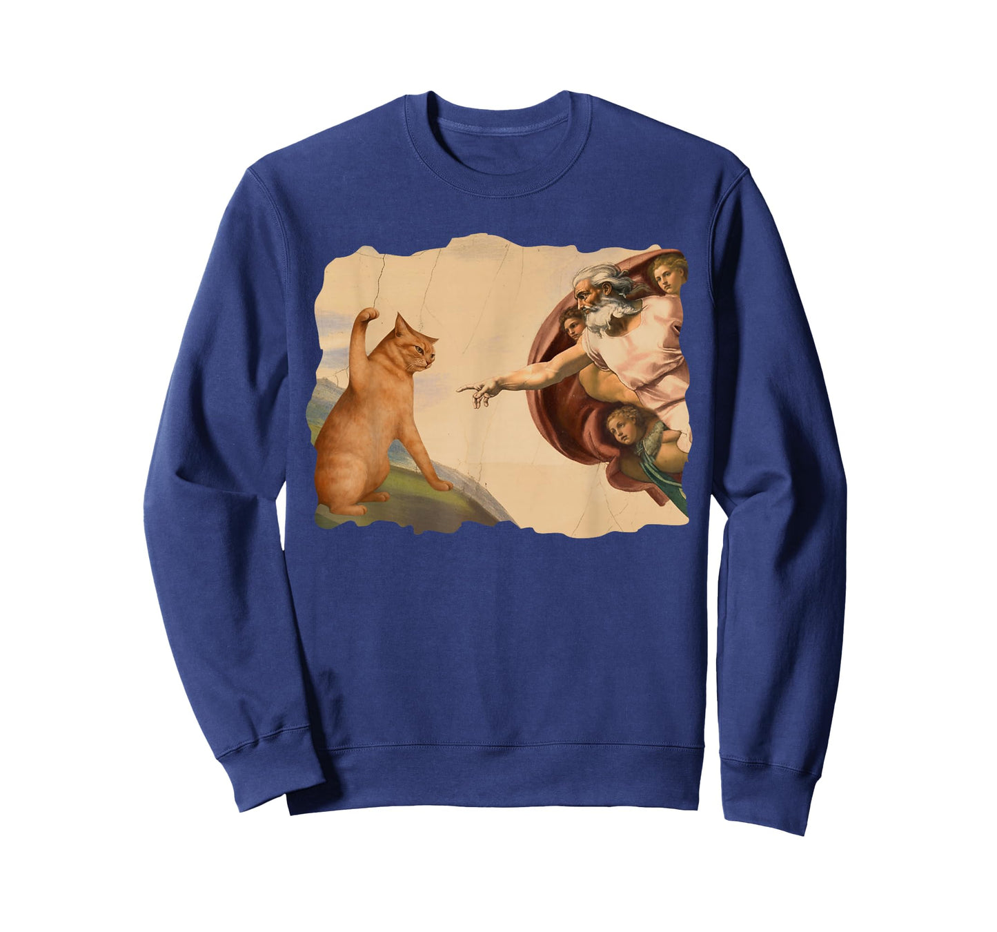 Funny Cat Swatting God's Hand Cat Shawncraft Cat Men Women T-Shirt