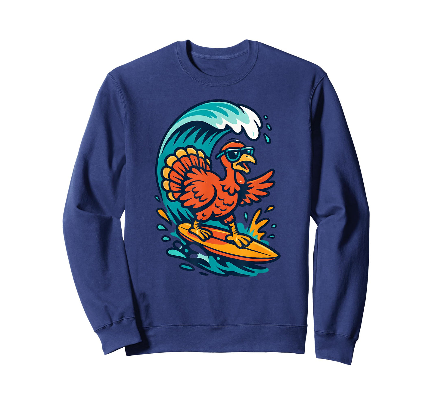 Thanksgiving Turkey Surfer Surfing T-Shirt