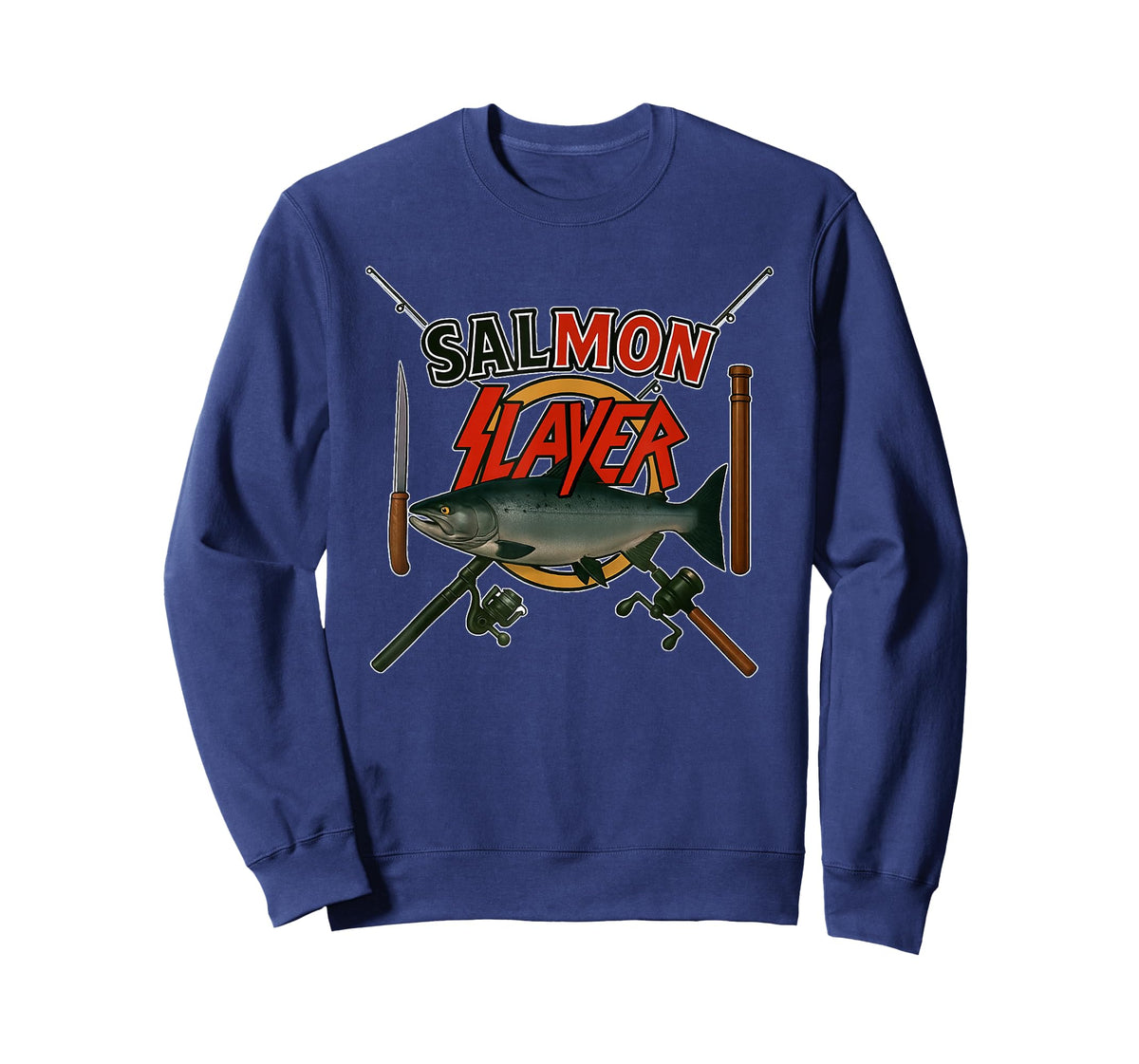 The Salmon Slayer Steelhead and Salmon Fishing T-Shirt