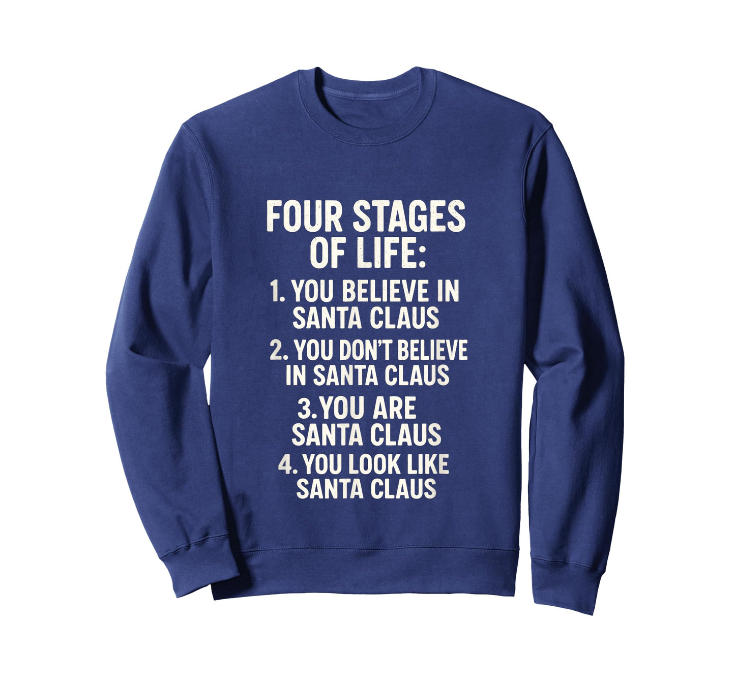 Four Stages of Life - Funny Dad Santa Humor T-Shirt