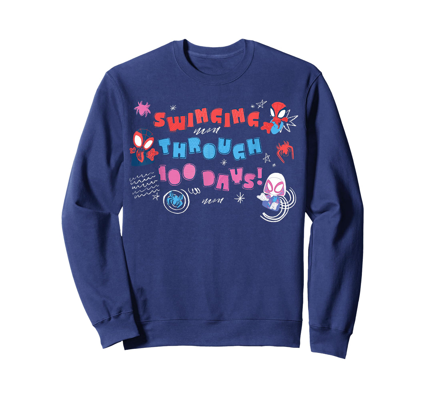 Marvel Spider-Man & Friends 100 Days of School 100th Day T-Shirt