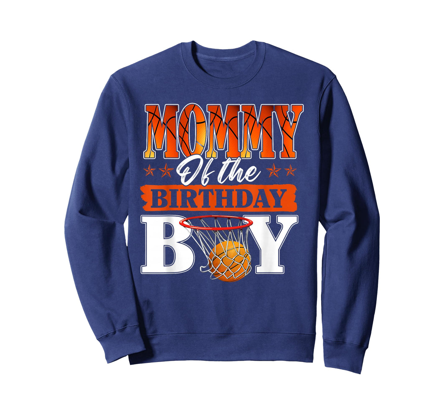 Basketball Mommy of The Birthday Boy Family Matching T-Shirt