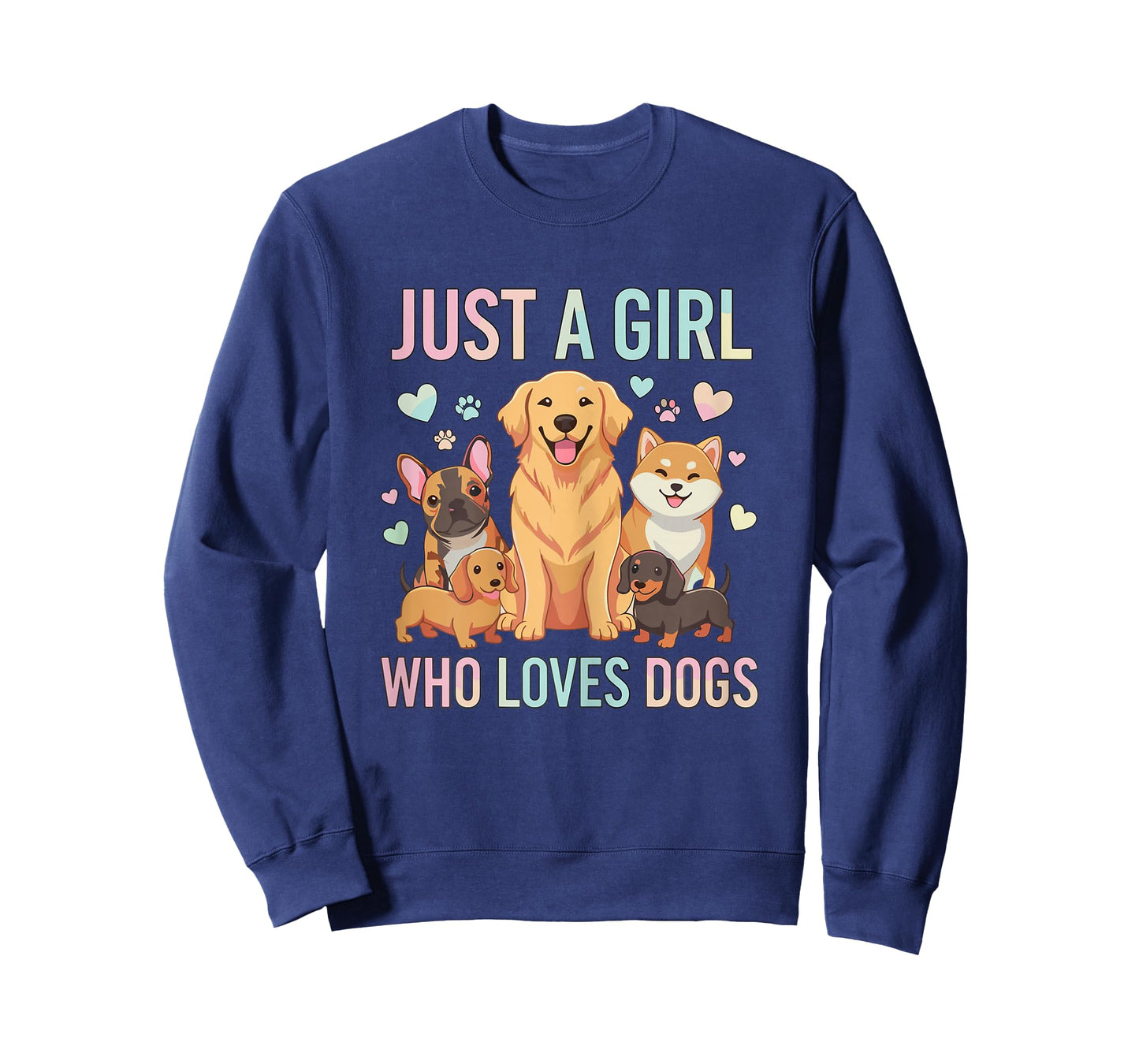 Funny Just A Girl Who Loves Dogs T-Shirt