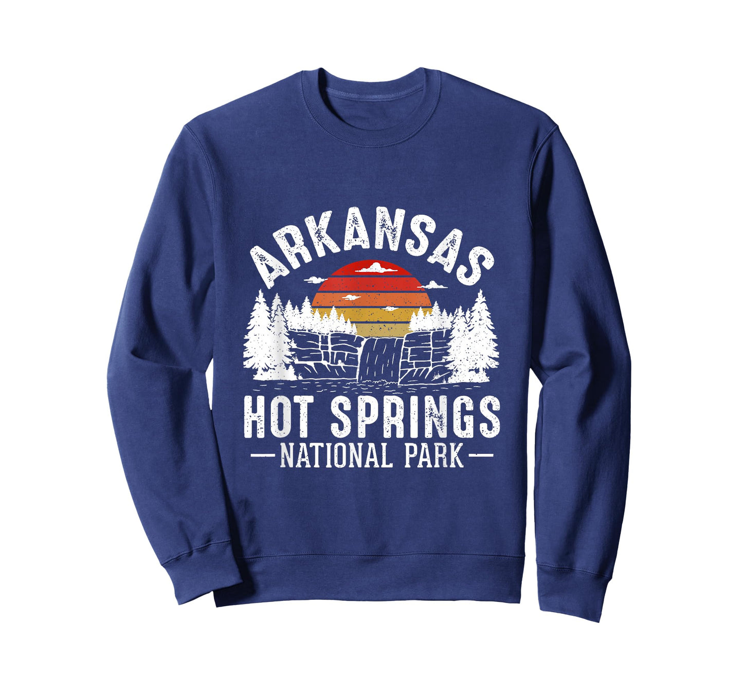 Arkansas Hot Springs National Park Retro Sunset Travel T-Shirt
