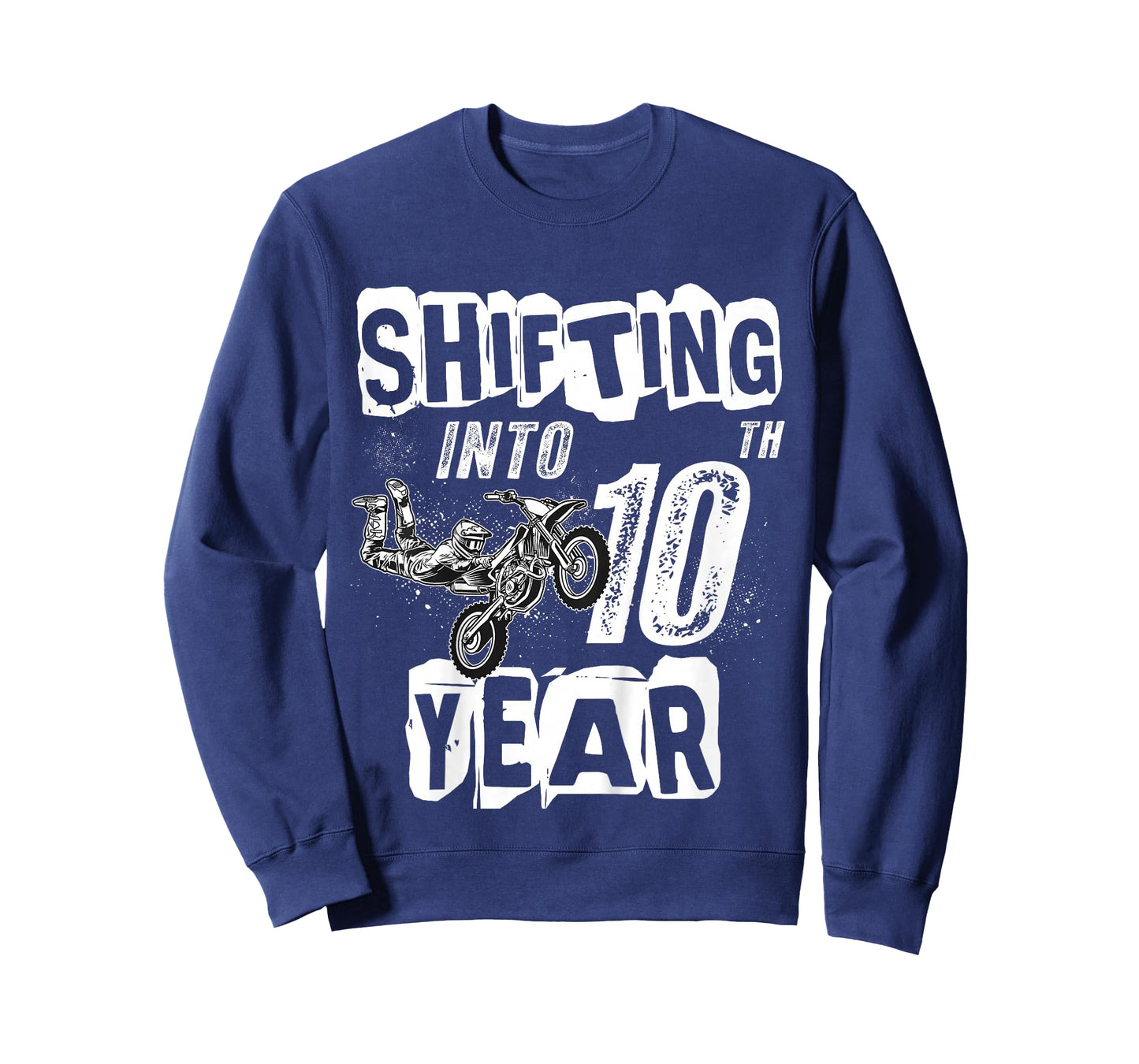 10th Birthday Party Dirt Bike Boy 10 Years Old Dirt Biker T-Shirt