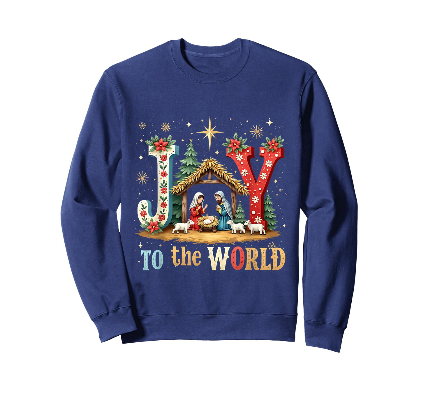 Jesus Joy to The World Christmas Baby Preppy Christian T-Shirt