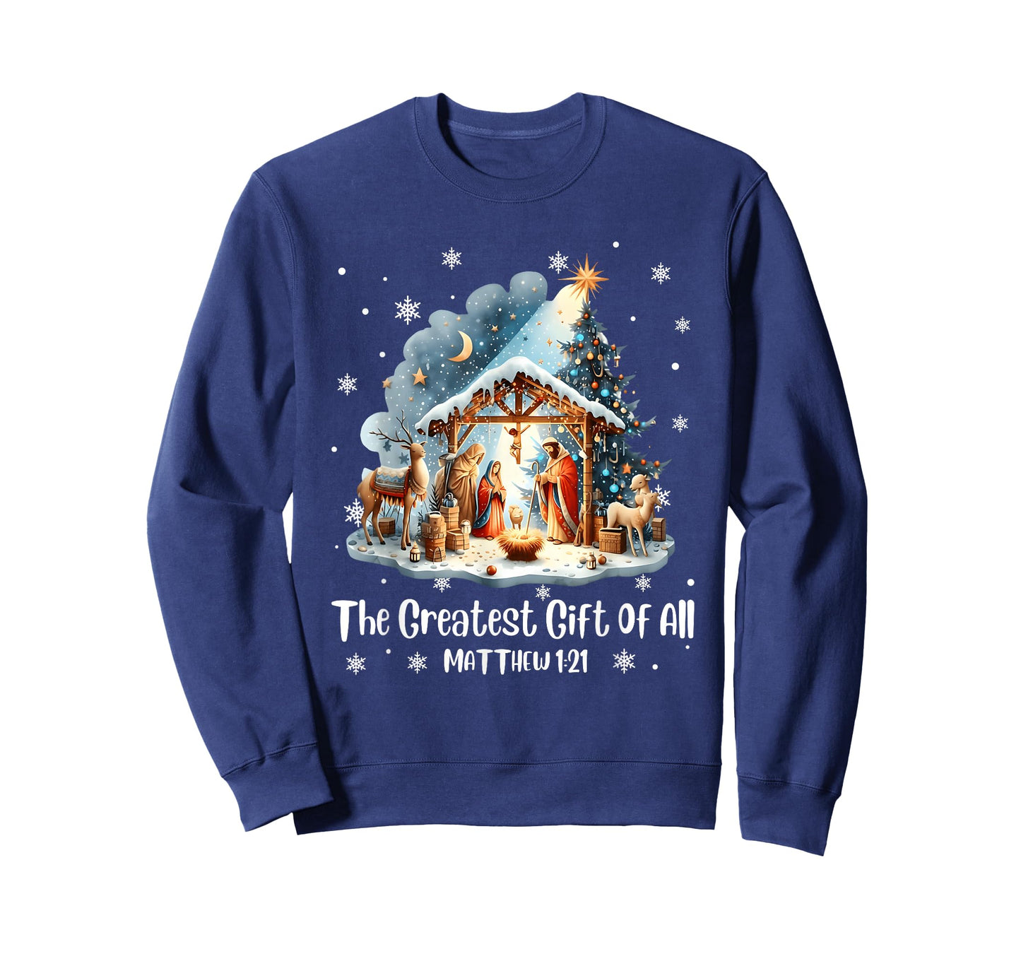 The Greatest Gift for All Christmas Nativity Jesus Christian T-Shirt
