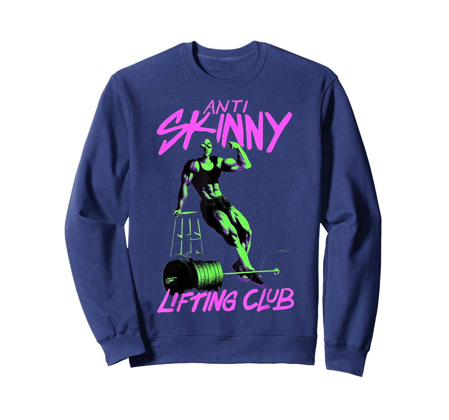 Anti Skinny Liftiing Club Gym Weightlifting Bodybuilding T-Shirt