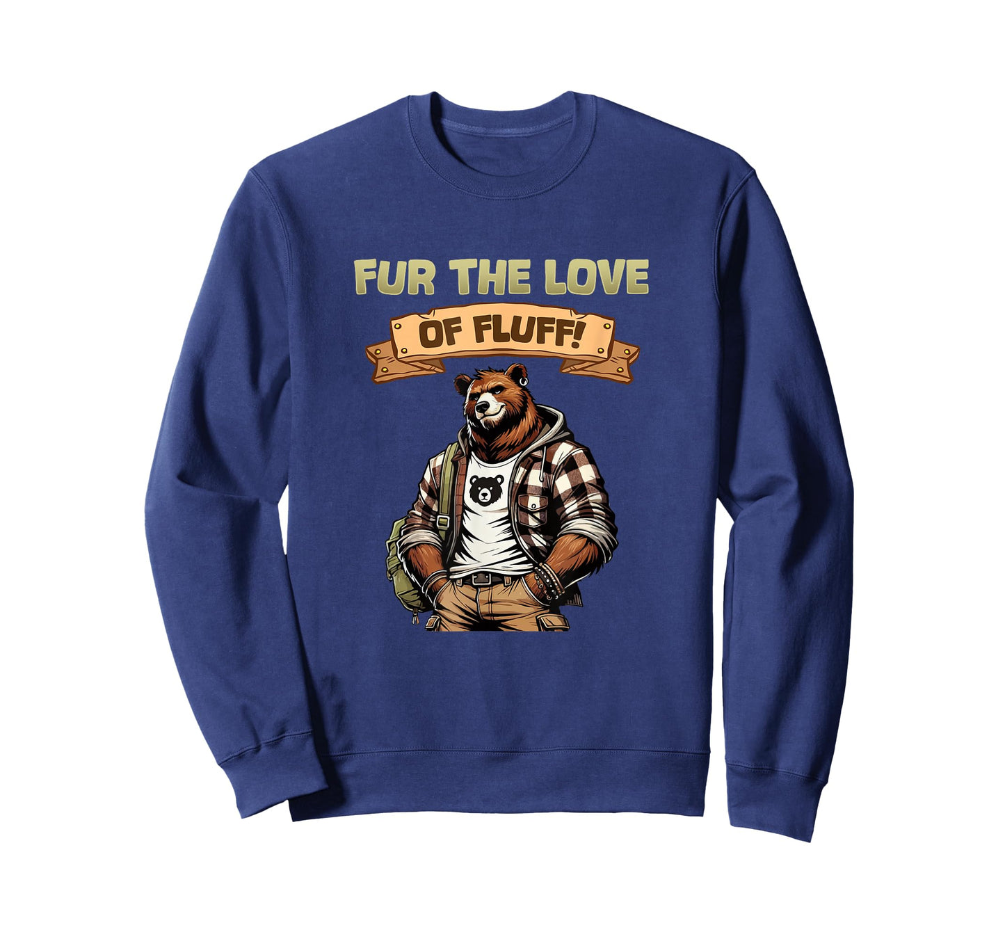 for The Love of Fluff I Cute Anthro Bear Character Artwork T-Shirt