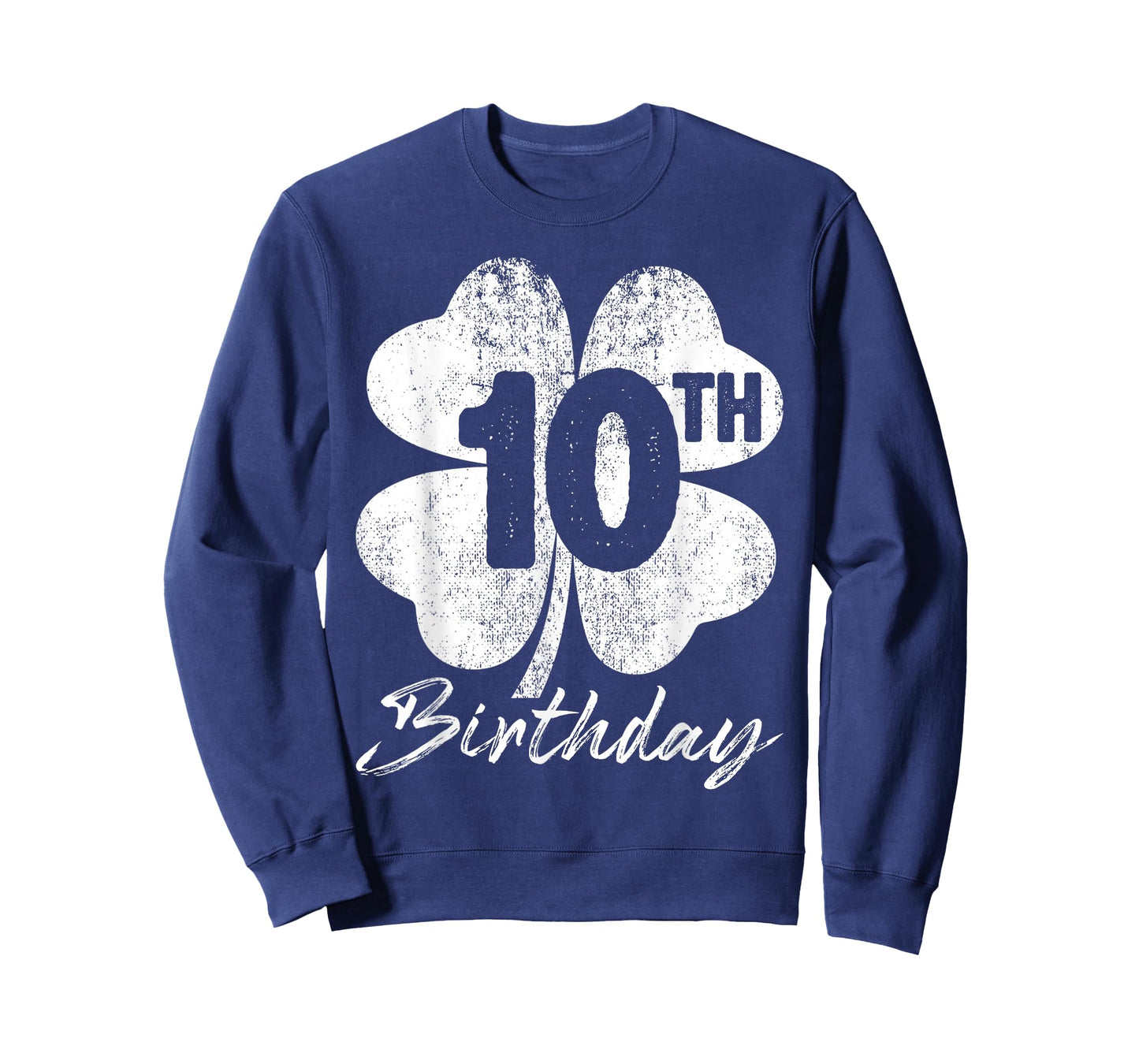 Funny 10th Birthday Shamrock St Patrick's Day Boys Girls T-Shirt