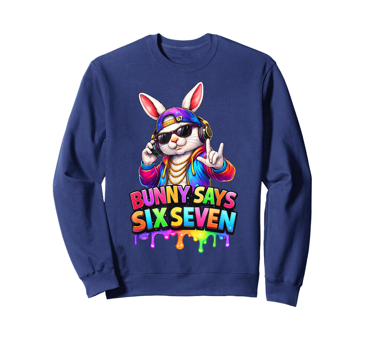 Six Seven Easter Kids Bunny 67 Easter Toddler Teens Boy Girl T-Shirt