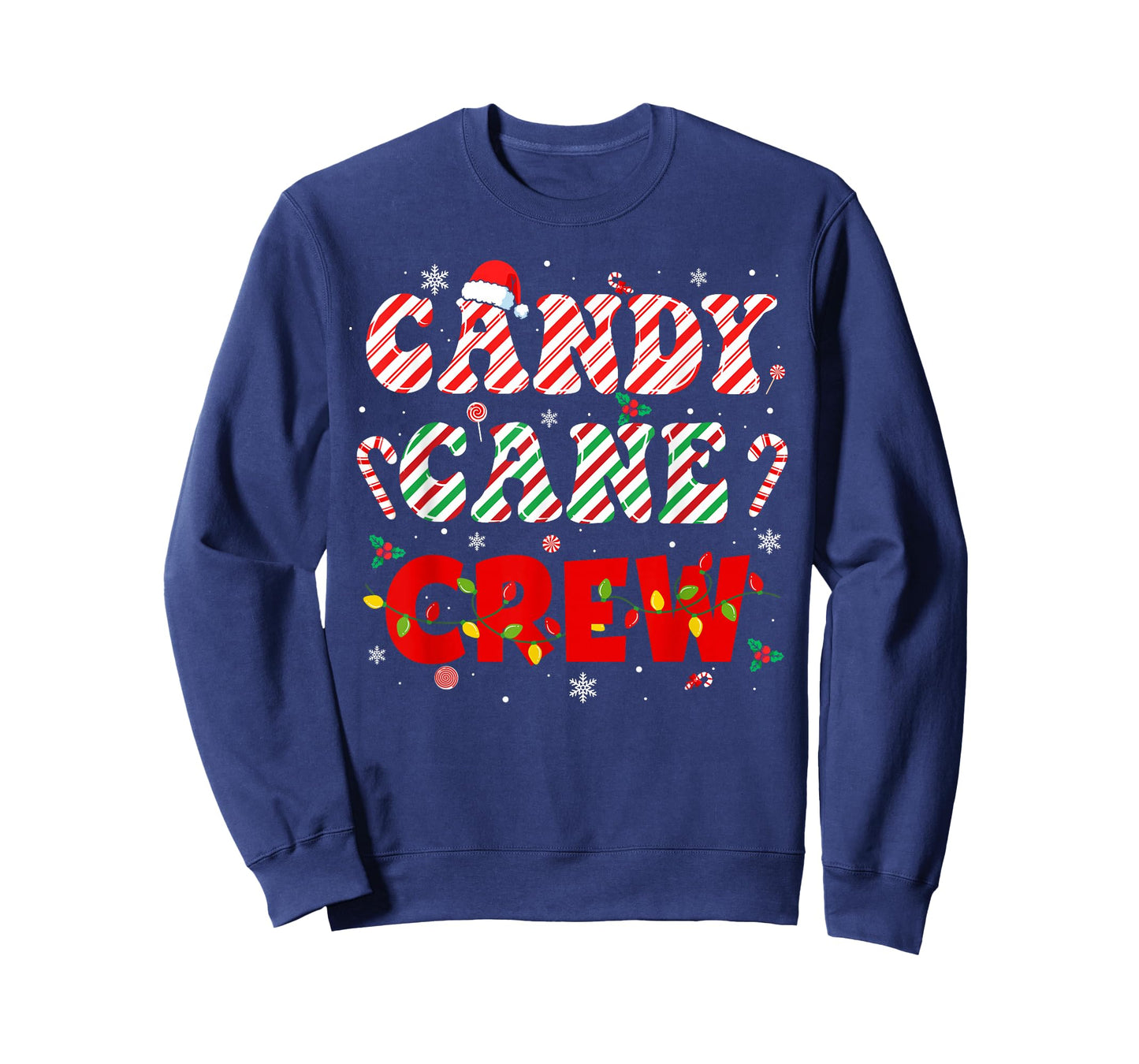 Candy Cane Crew Funny Christmas Holiday Family Men Women Kid T-Shirt