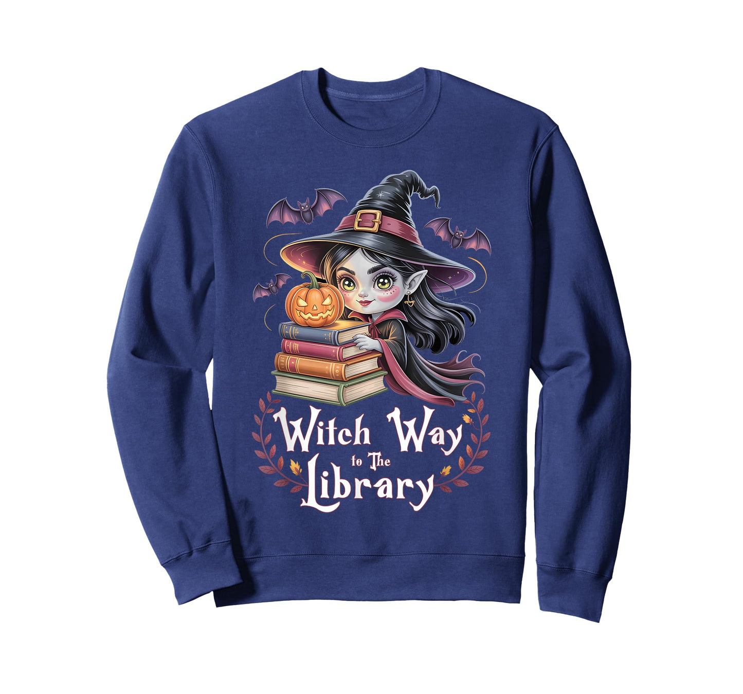 Witch Way to The Library Halloween Librarian Book Bookworm T-Shirt