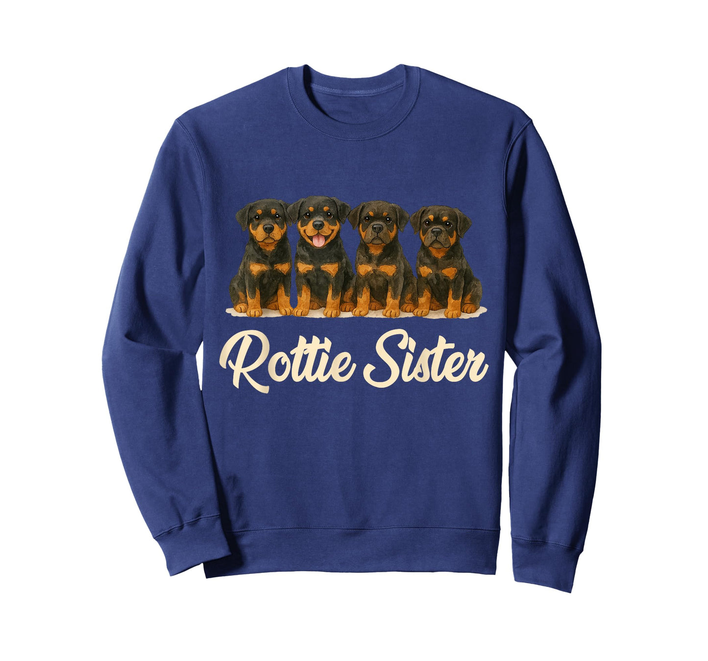 Rottie Sister Cute Dog Lover Funny Puppy Rottweiler Owner T-Shirt