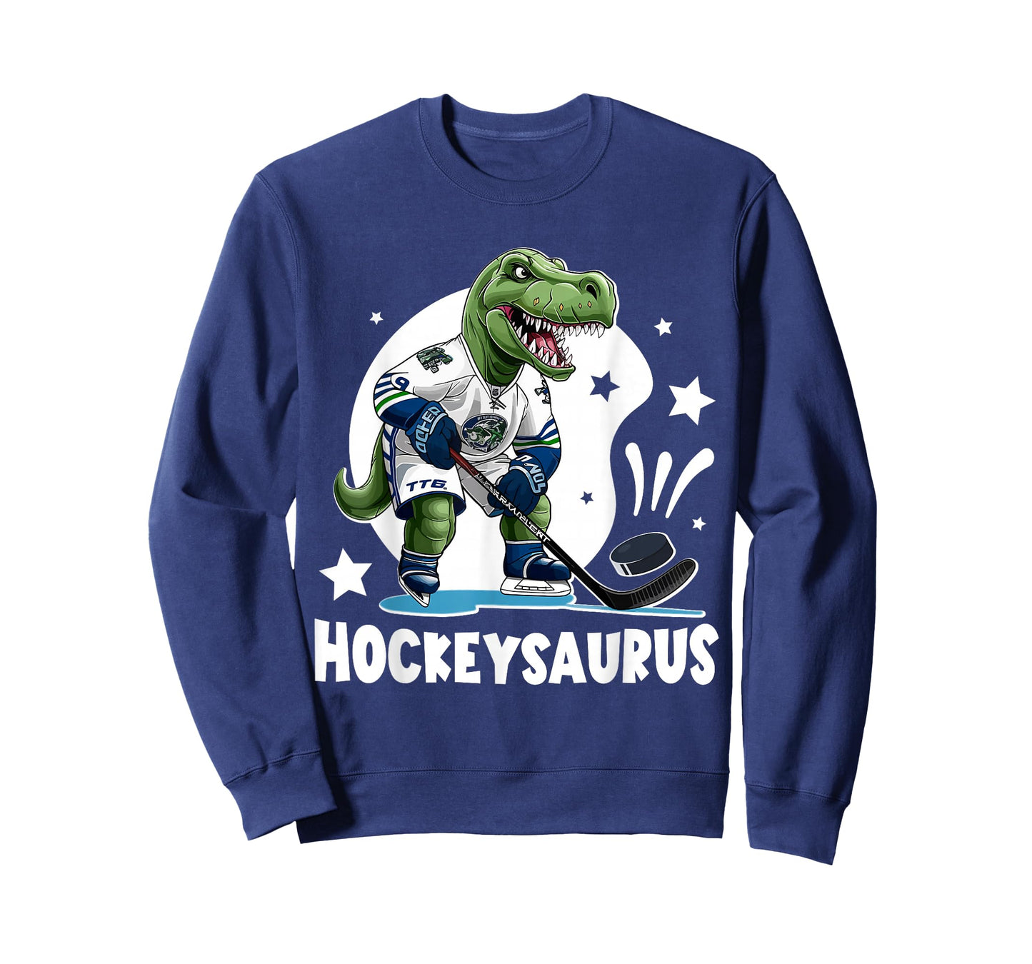 Hockeysaurus Funny Dinosaur Hockey Kids Hockey Boy T-Shirt