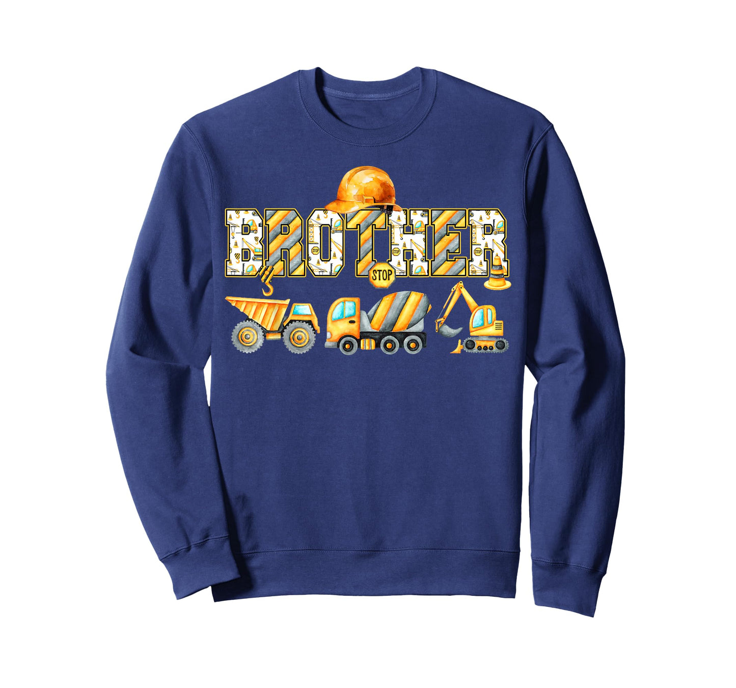 Funny Brother Construction Excavator Kids Matching Family T-Shirt