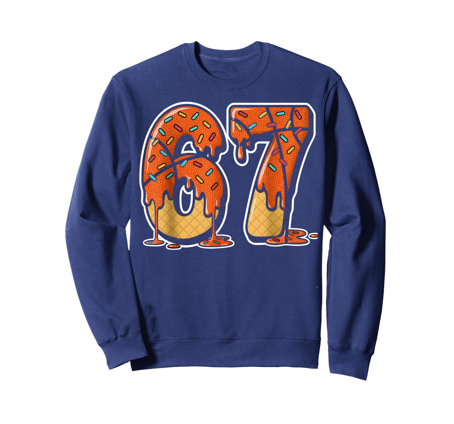 67 Ice Cream Drip Basketball Gen Alpha Slang Six Seven Meme T-Shirt