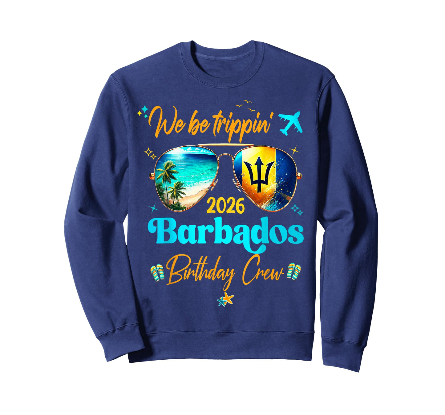 Barbados Vacation 2026 Straight Trippin' Birthday Cruise T-Shirt