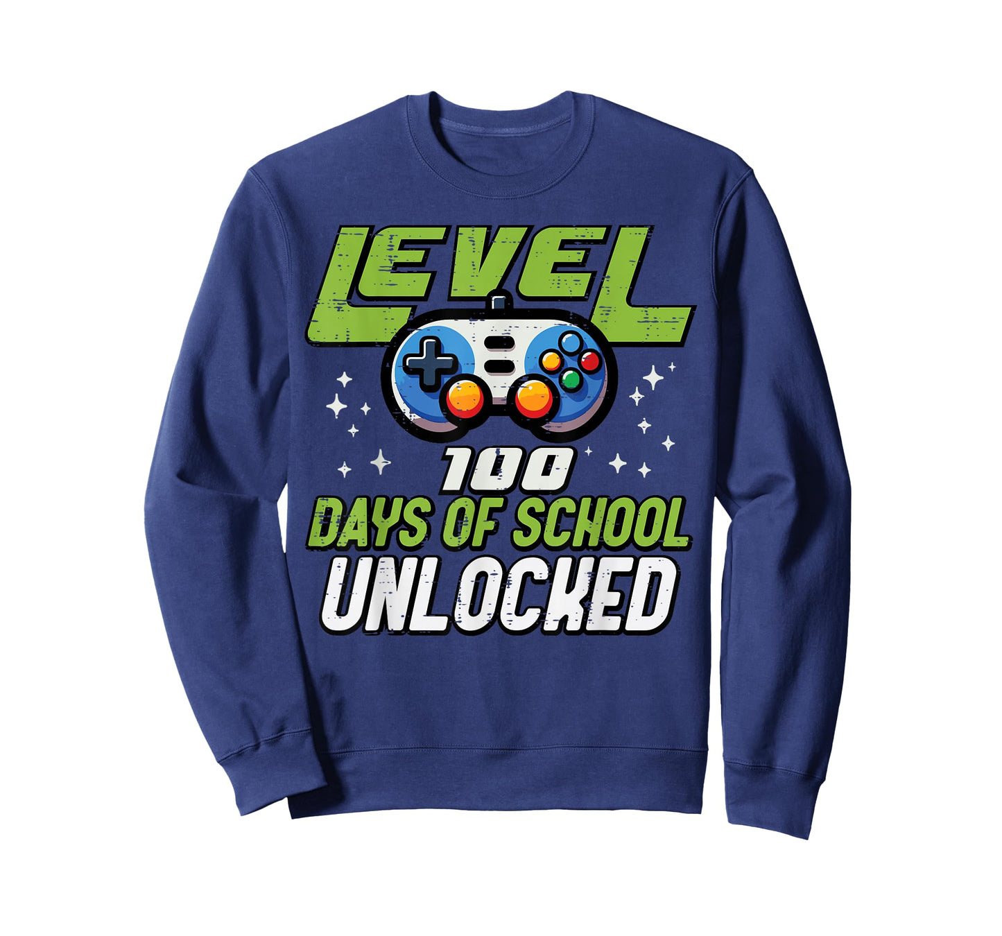 Level 100 Days of School Unlocked Gaming 100th Day Boys Kids T-Shirt