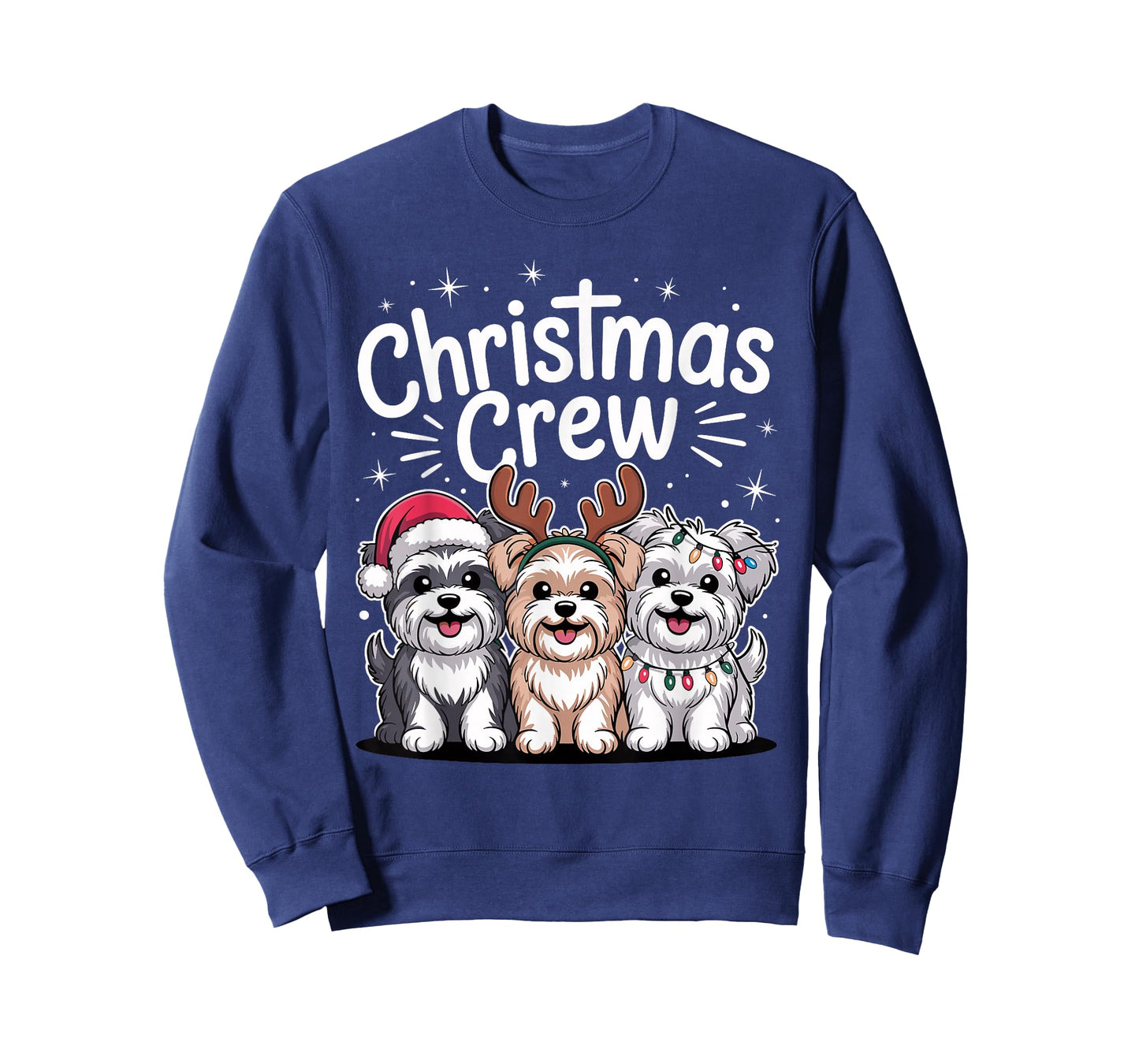 Christmas Crew Xmas Puppy Dog Breed Funny Christmas Morkie T-Shirt