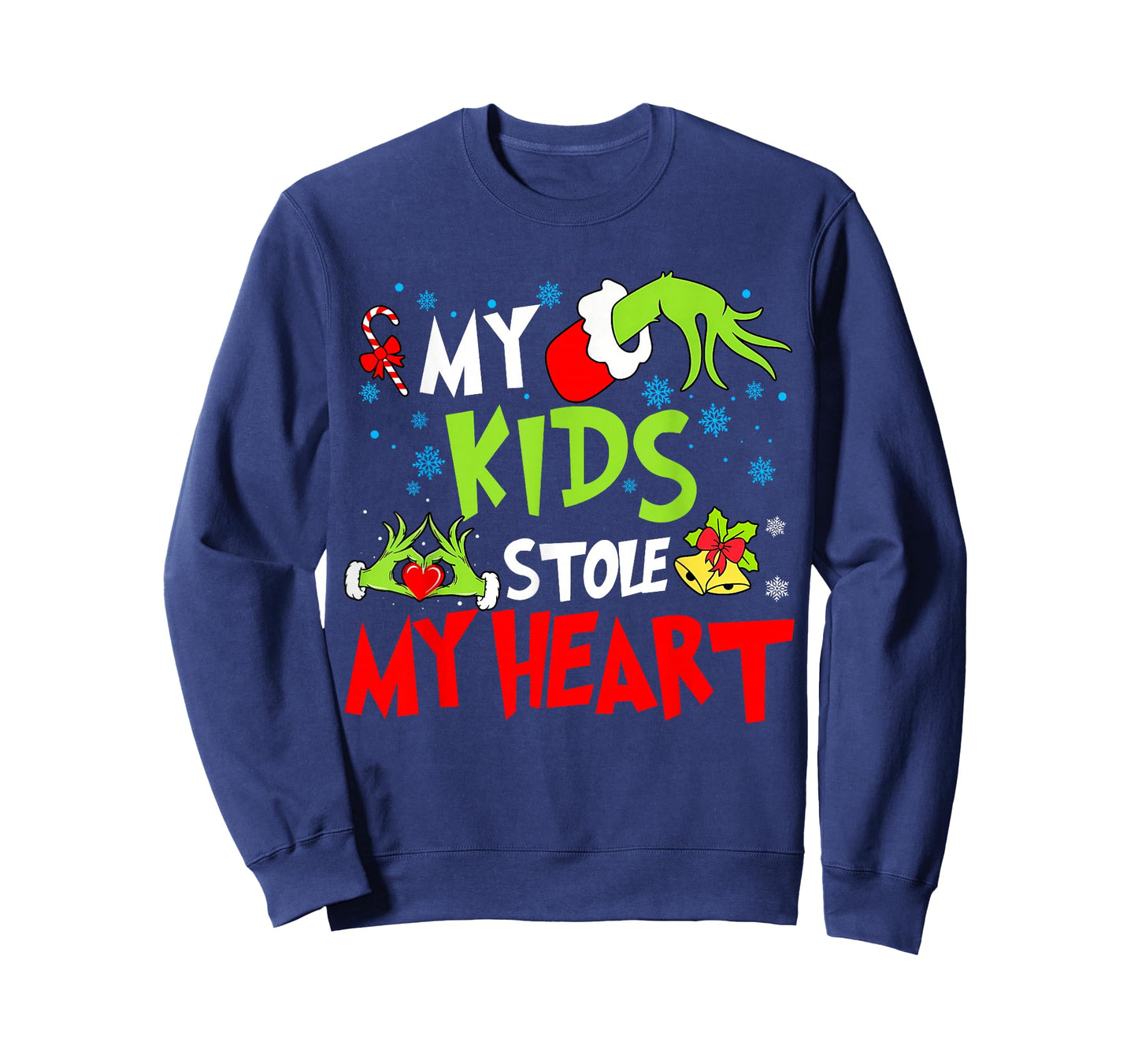 My Kids Stole Funny My Heart Matching Christmas Family T-Shirt