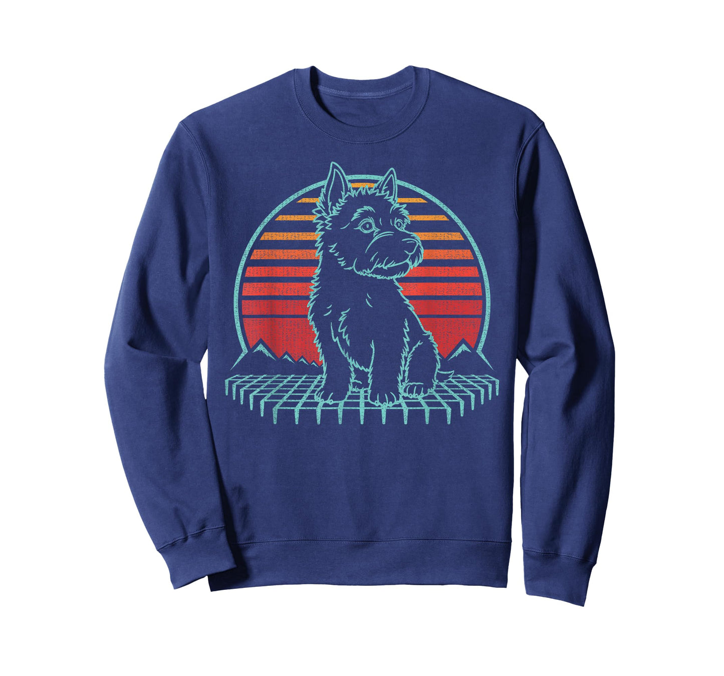 Norwich Terrier Lover Dog Owner Retro Vintage 80s T-Shirt