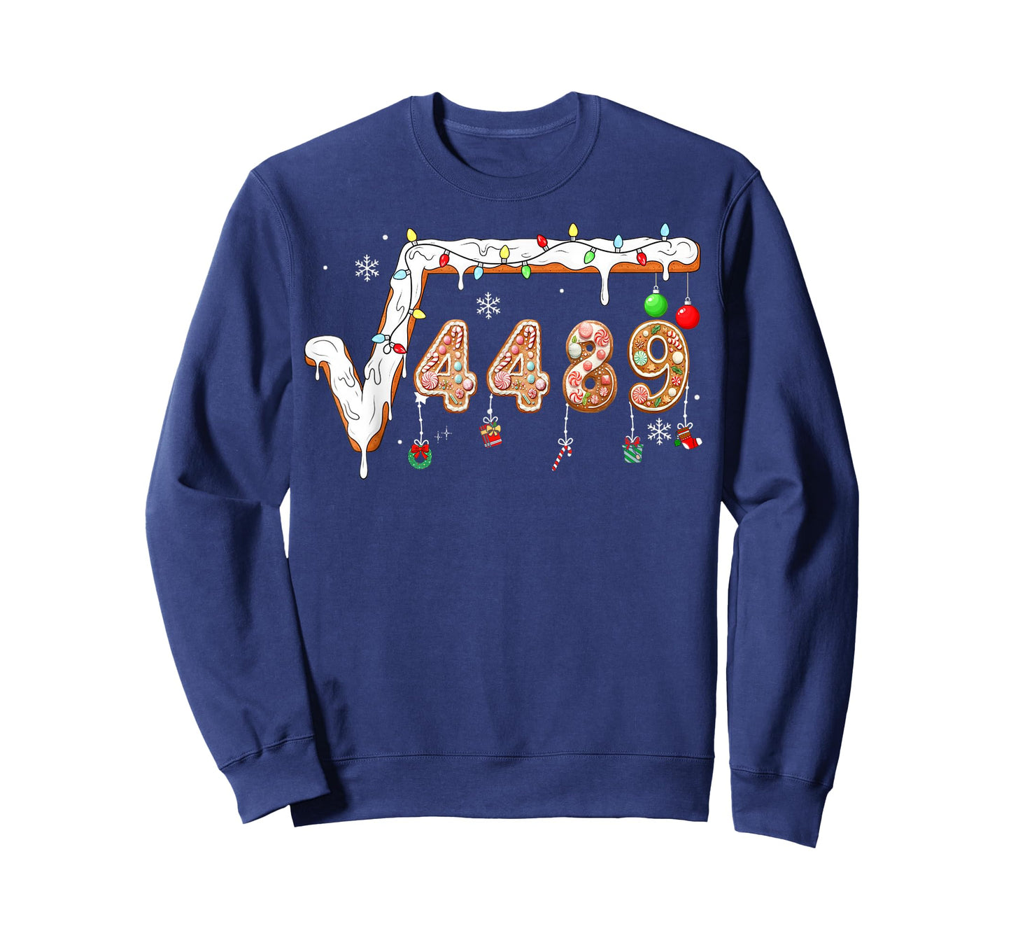67 Meme Square Root 4489 Slang Christmas Math Teacher T-Shirt