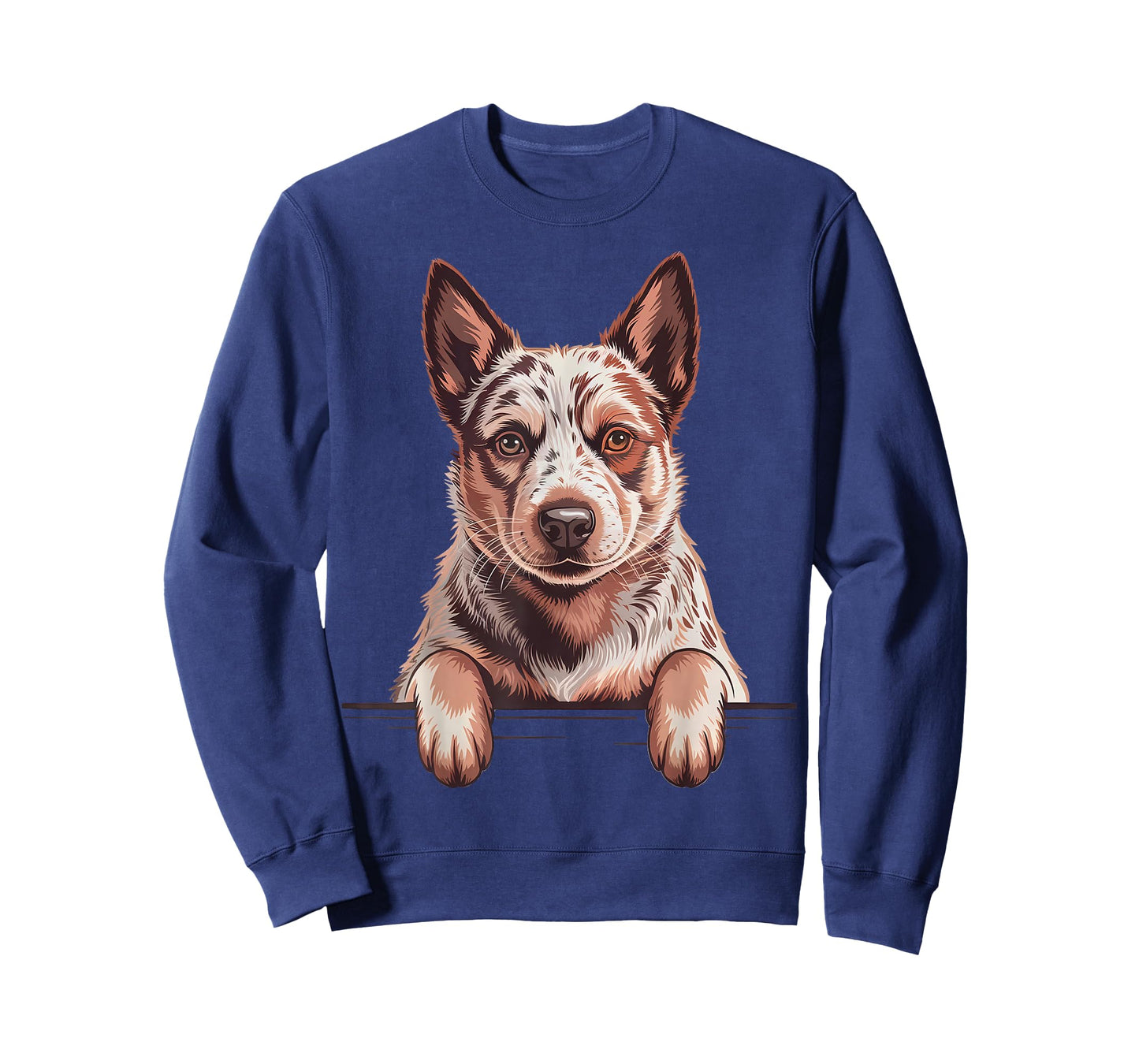 Red Heeler Funny Peeking Australian Cattle Dog Lover T-Shirt