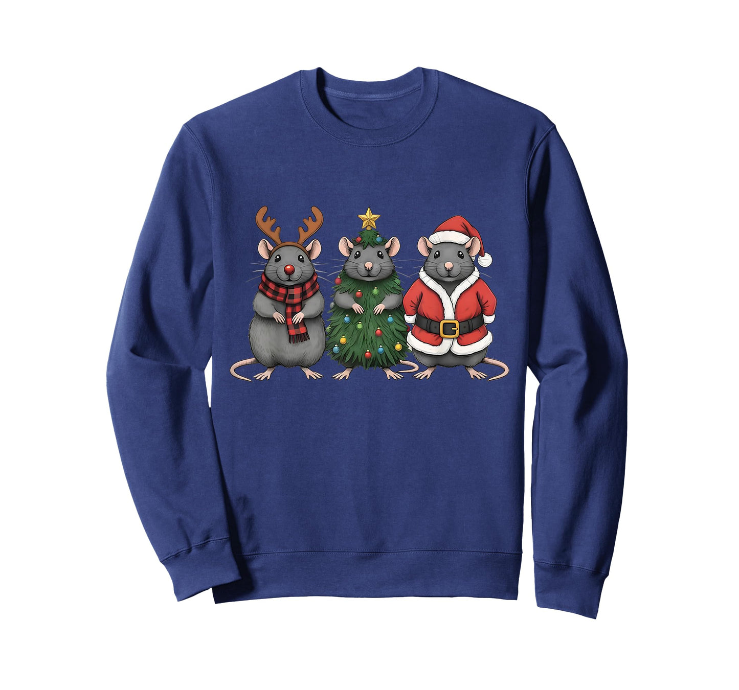 Merry Ratmas Christmas Santa Rat Mouse Lover Animal Pajama T-Shirt