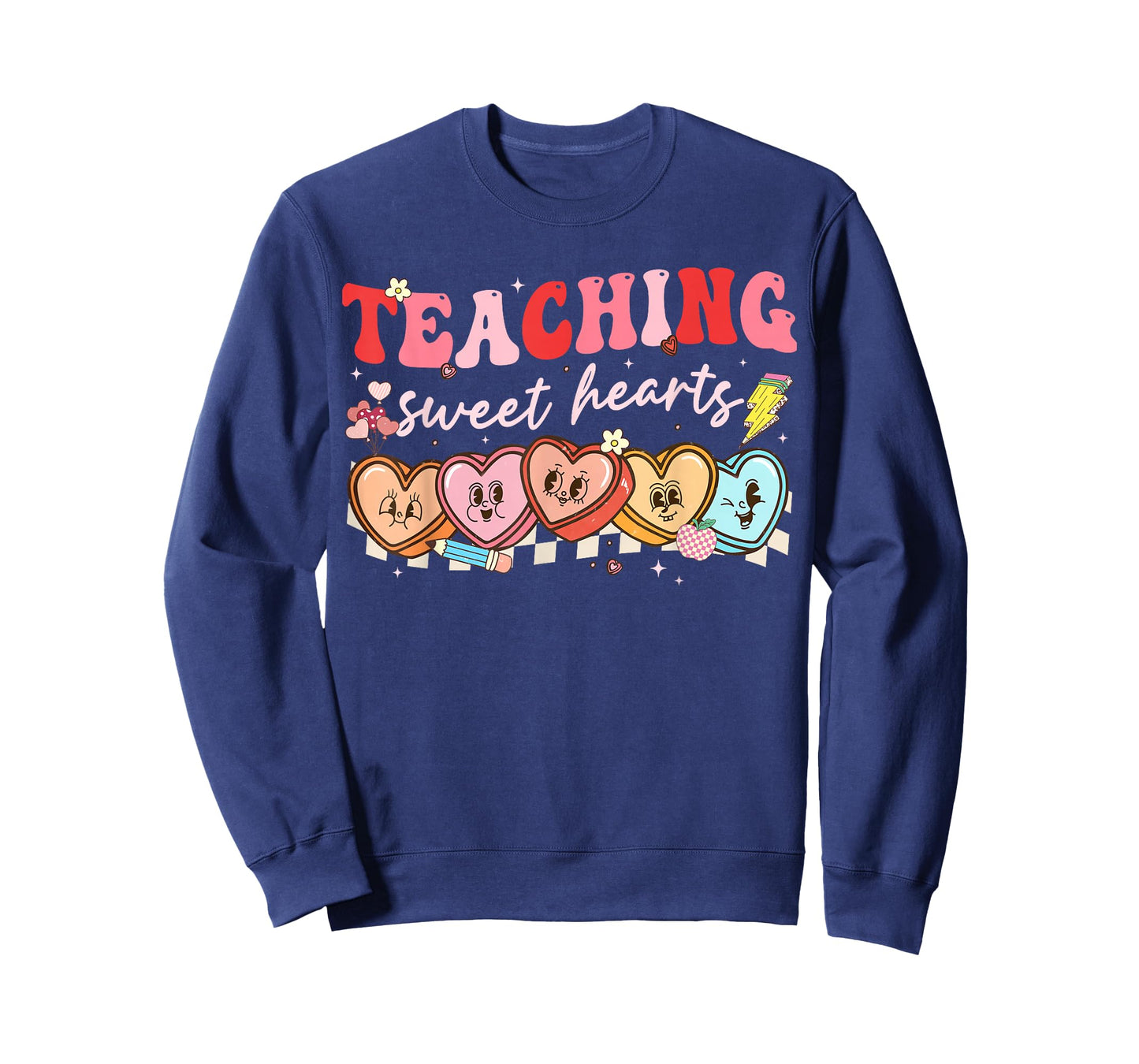 Valentine Teaching Sweet Hearts Teacher Men Women T-Shirt