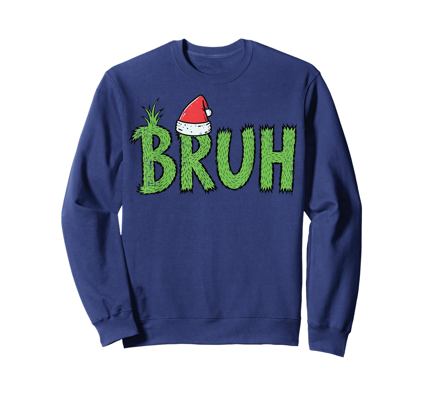 Christmas Bruh Santa Hat Funny Xmas Meme Humor Men Women Kid T-Shirt