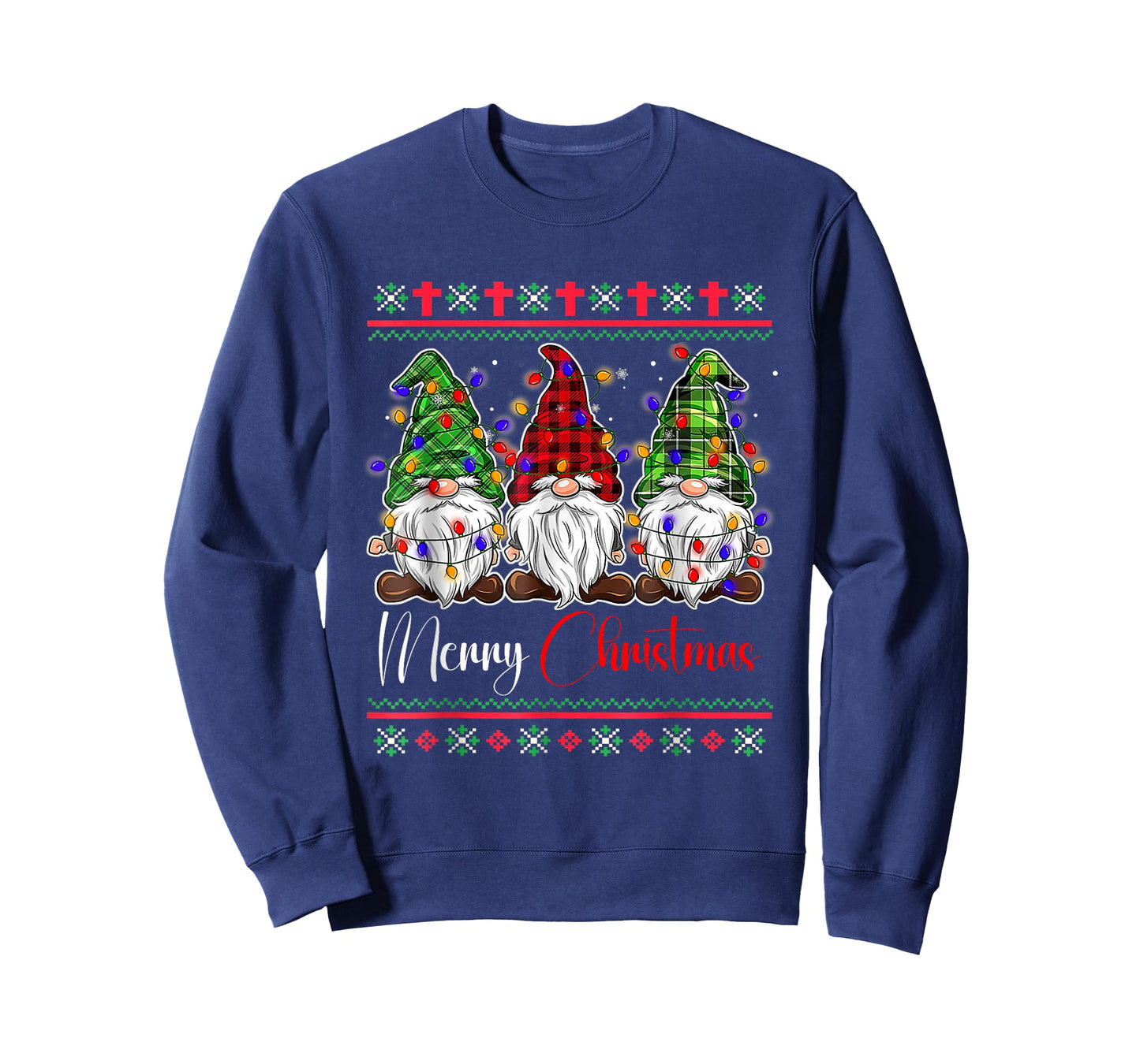 Merry Christmas Leopard Buffalo Red Plaid for Men Women T-Shirt