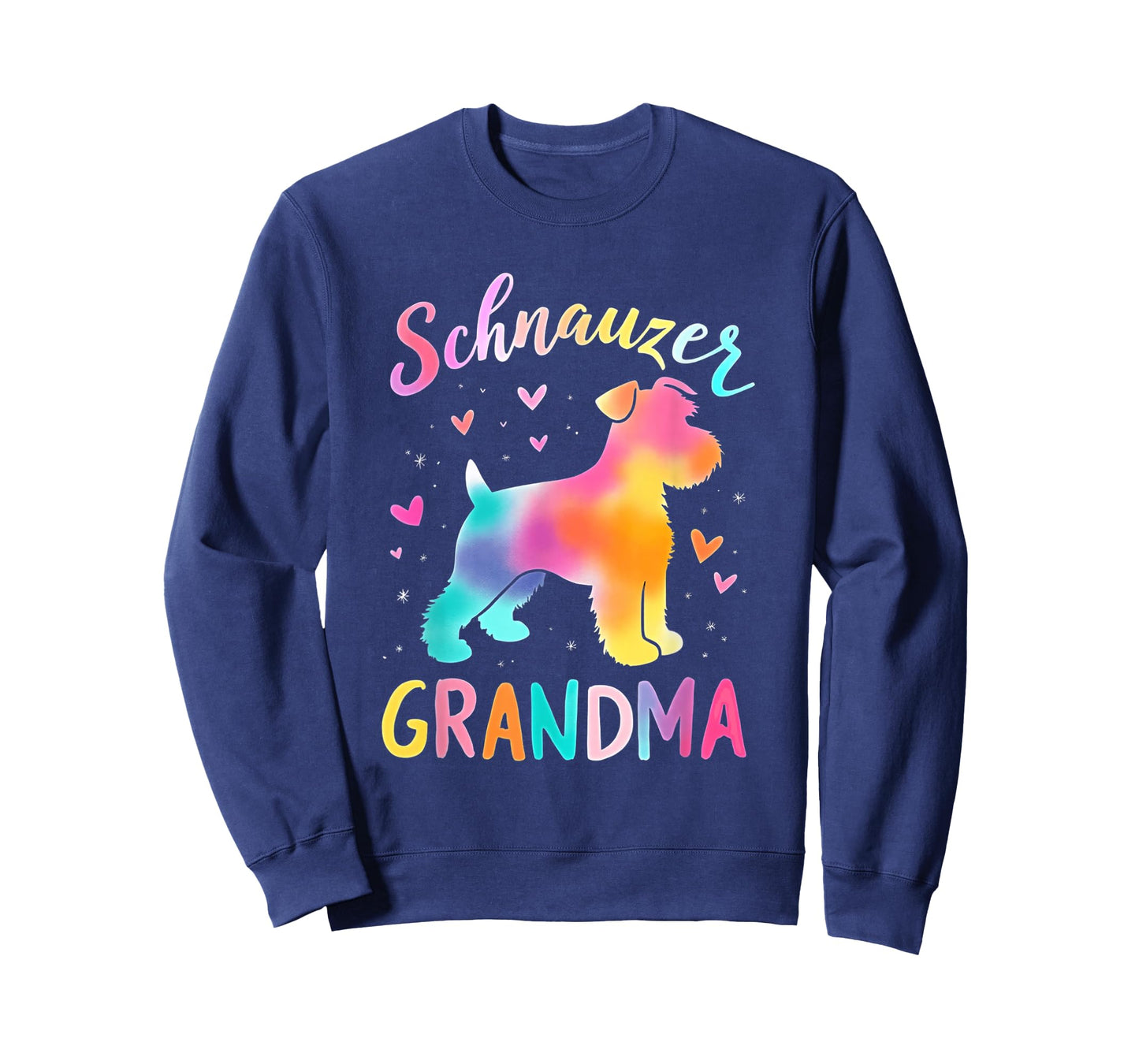 Mini Schnauzer Grandma Colorful Schnauzer Lovers T-Shirt