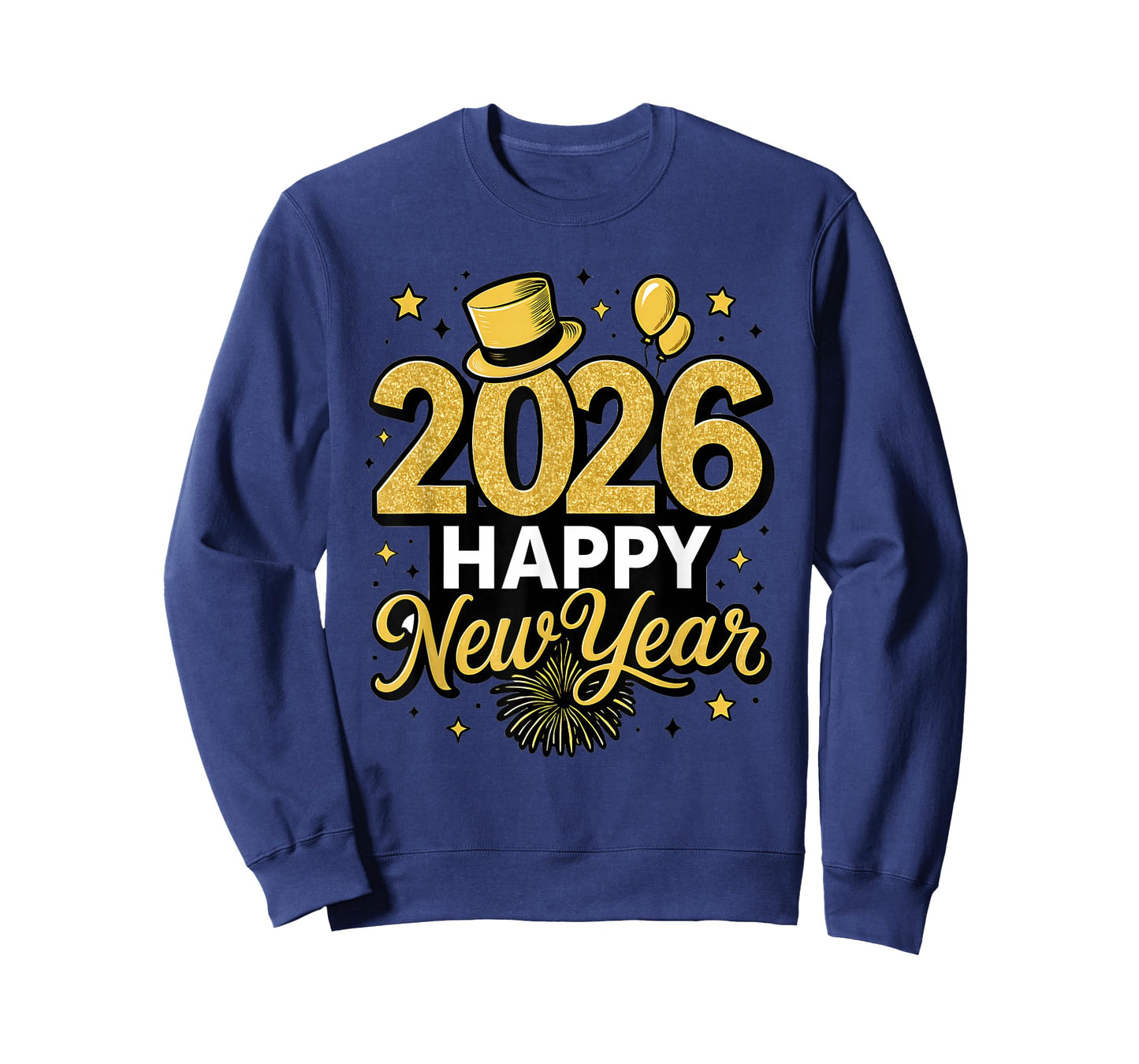 Happy New Year Party 2026 Ballon Family Matching Men Women T-Shirt