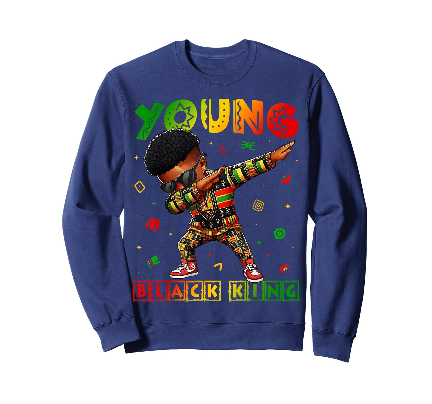 Black History Month Young Black King African Pride Boys T-Shirt