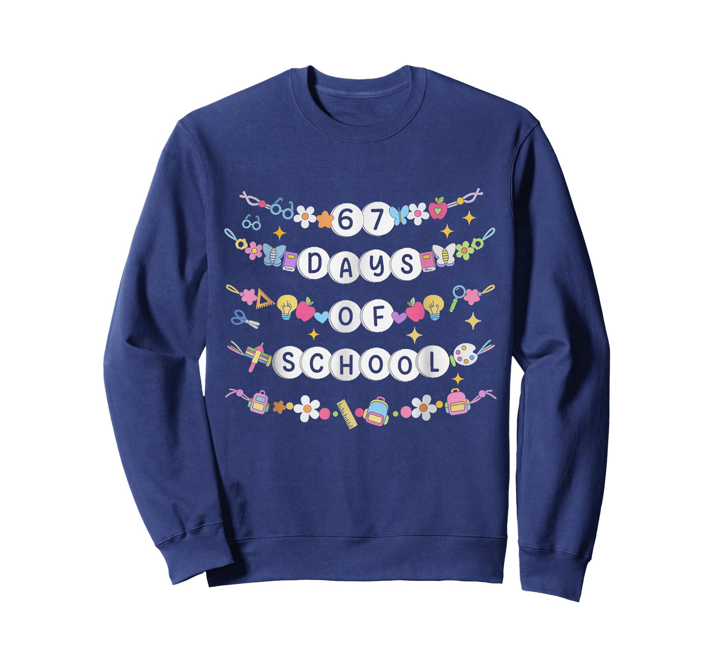100 Days of School Truck 67th Day of School Six Seven Kids T-Shirt