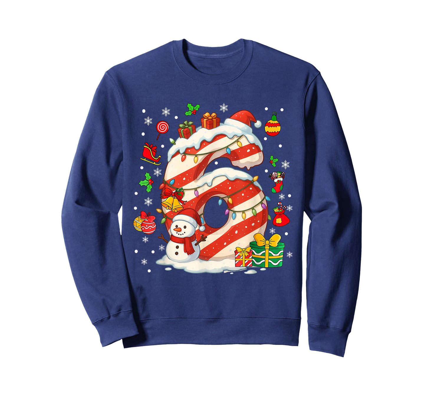 Number 67 Christmas Candy 6 7 Six Seven 6 7 Matching Couples T-Shirt