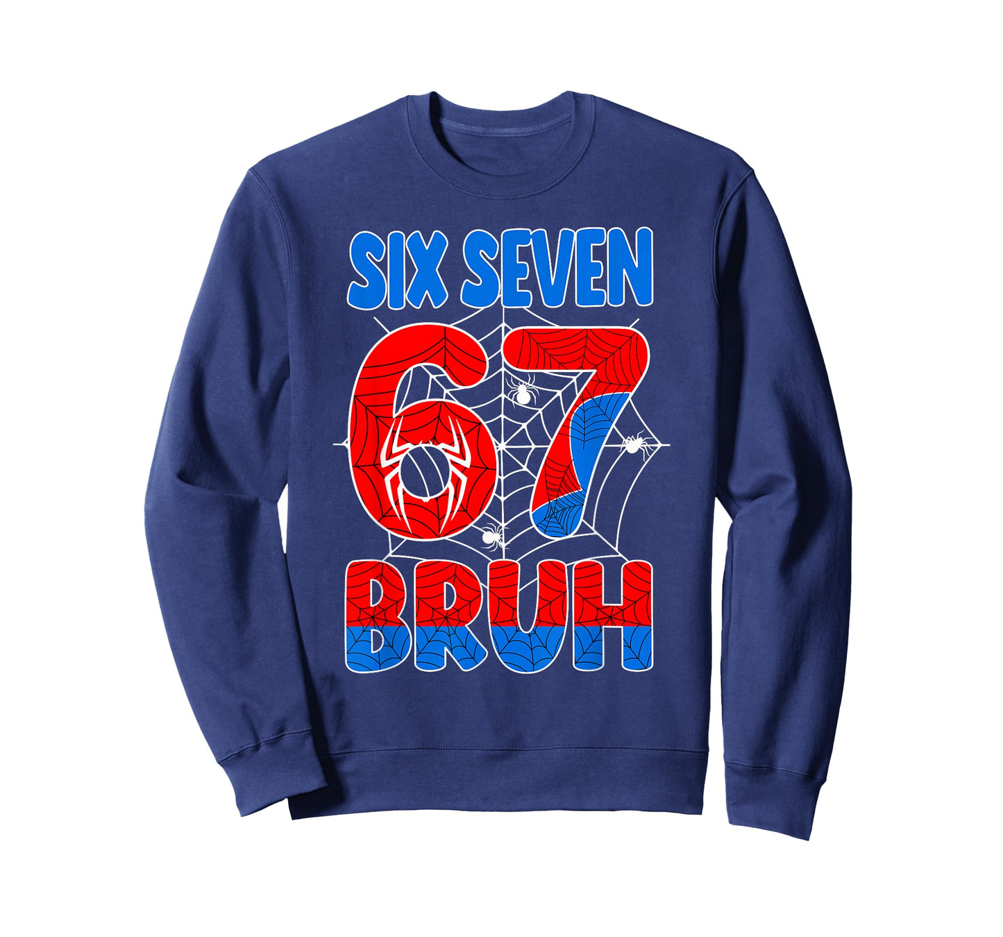 Six Seven Bruh 67 Spider Web Birthday Boy Gift for Boys Kids T-Shirt