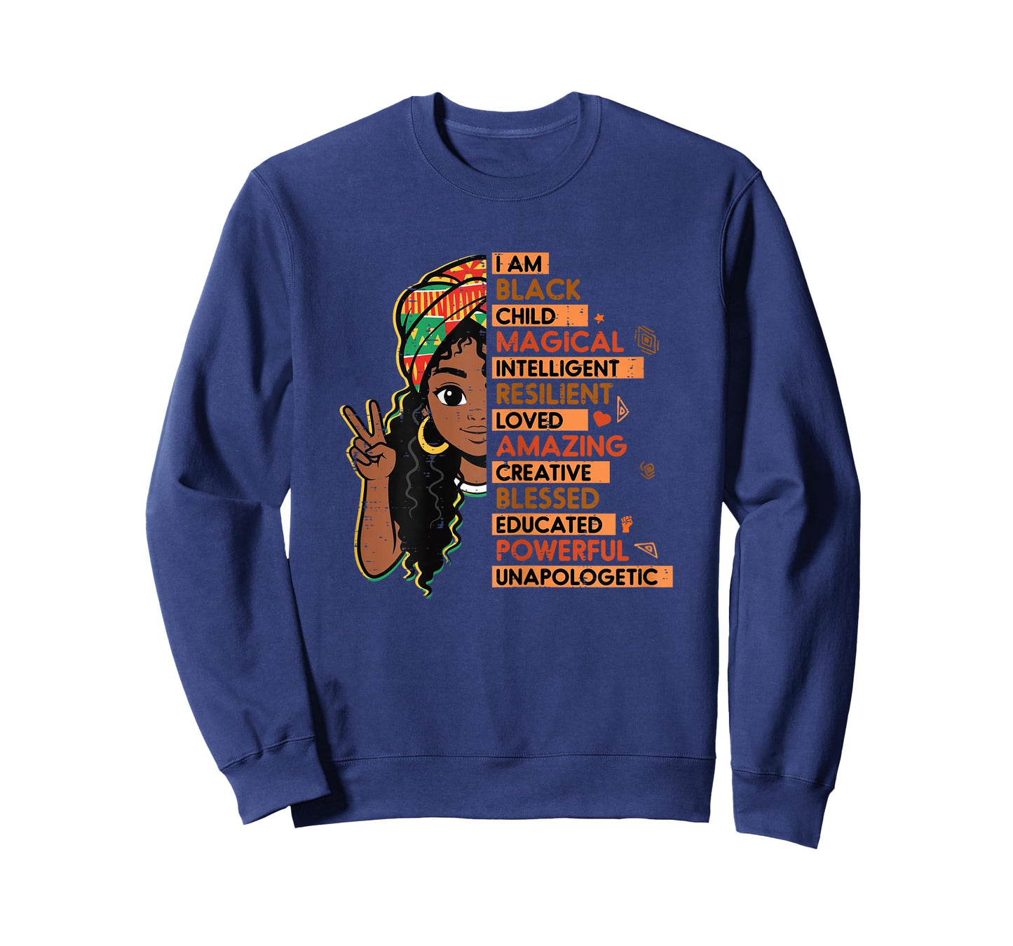 I Am Black Child Magical African Girl History Month Kids T-Shirt