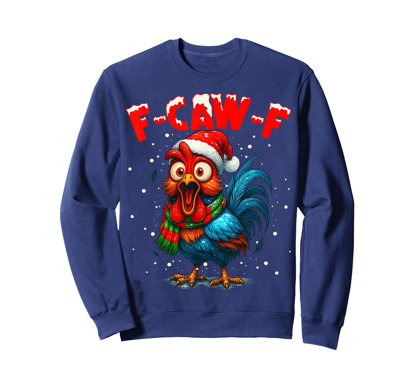 F Caw F Rooster Christmas Fcawf Chicken Whisperer Fawk Off T-Shirt