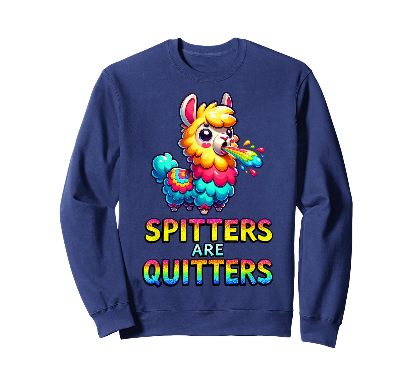 Spitters are Quitters Funny Rude Llama Stag Or Hen Party T-Shirt