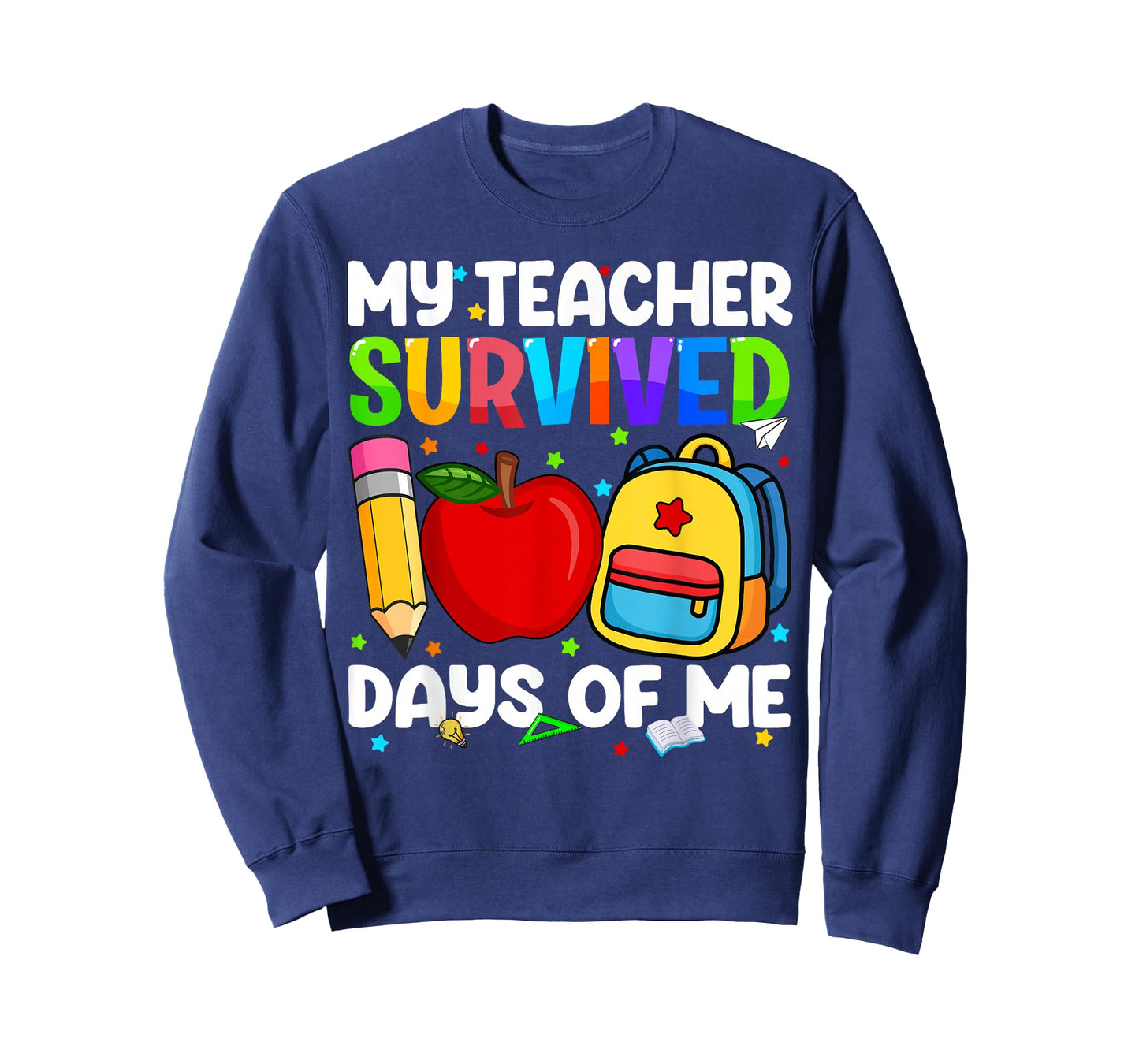 My Teacher Survived 100 Day of Me 100th Day Kid Boy Girl T-Shirt