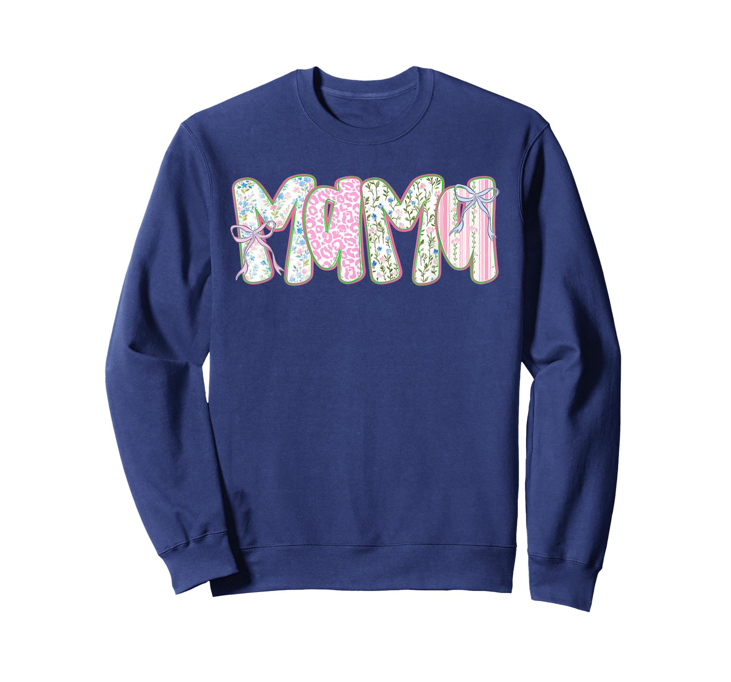 Mama Floral Coquette Bow Mother's Day Cute Women Mom T-Shirt