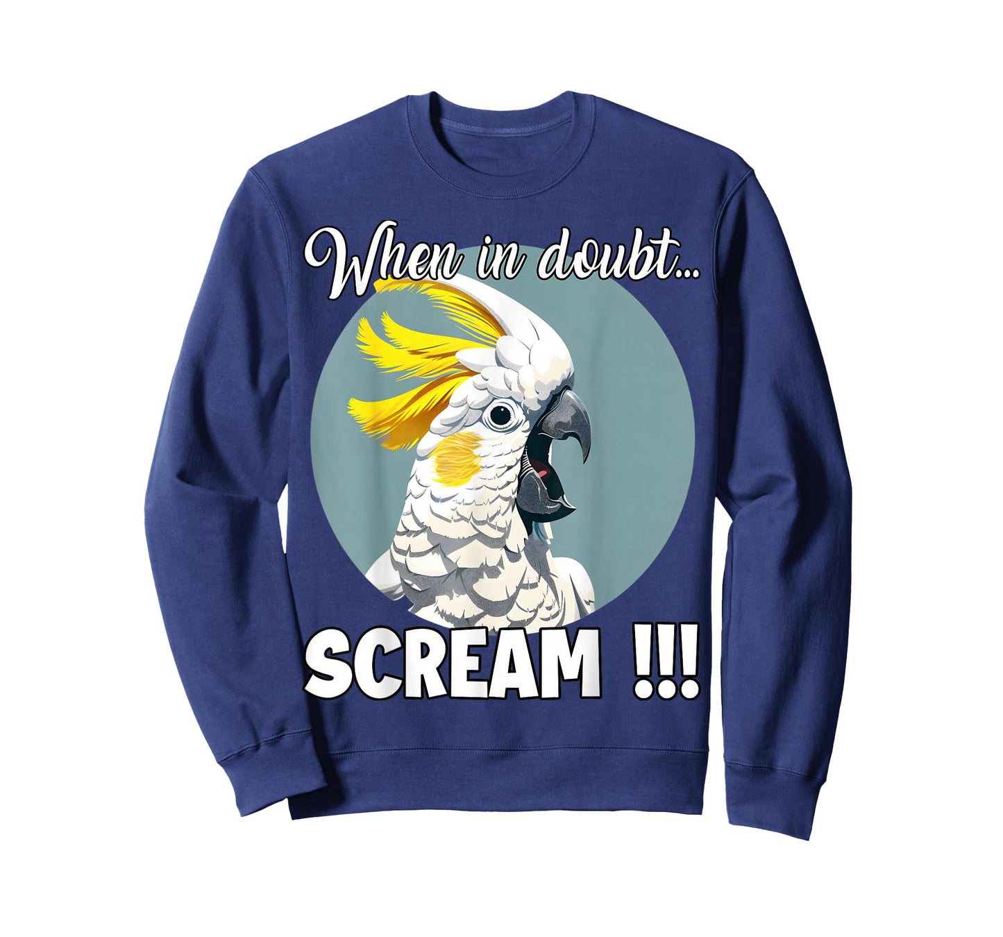 Cockatoo Meme T, Funny Screaming Sulphur-Crested Cockatoo T-Shirt